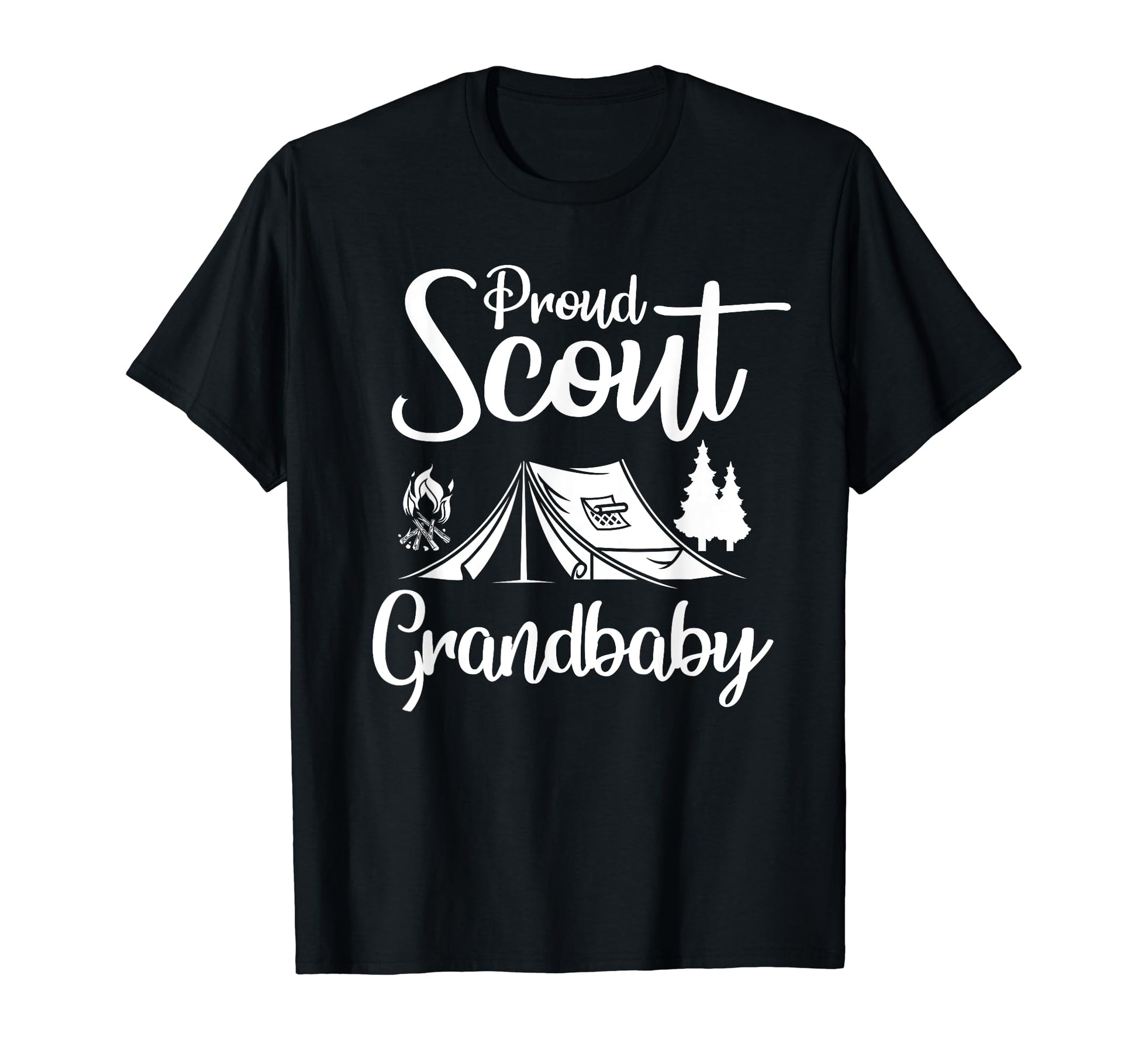 Proud Scout Grandbaby Camping T-Shirt - Fun Novelty Design Men Women - T-Shirt, Sweatshirt, Hoodie