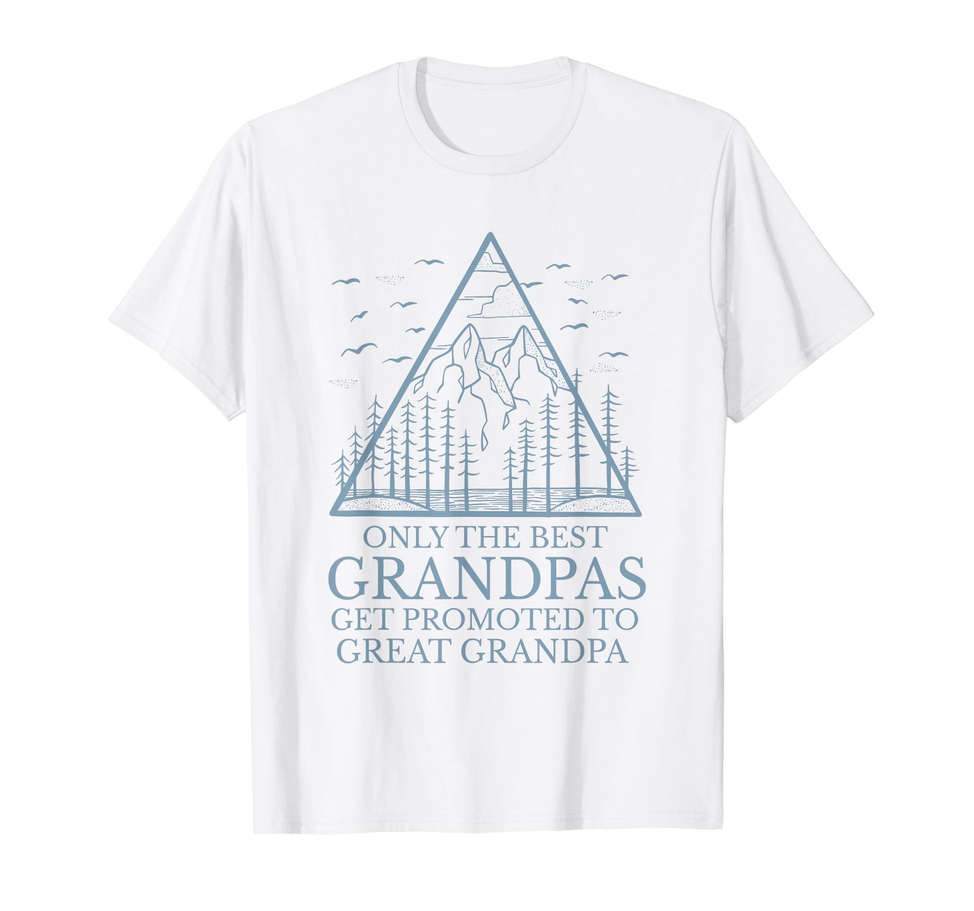 Only Best Grandpas Get Promoted To T-Shirt - Minimalist Print Men Women - T-Shirt, Sweatshirt, Hoodie