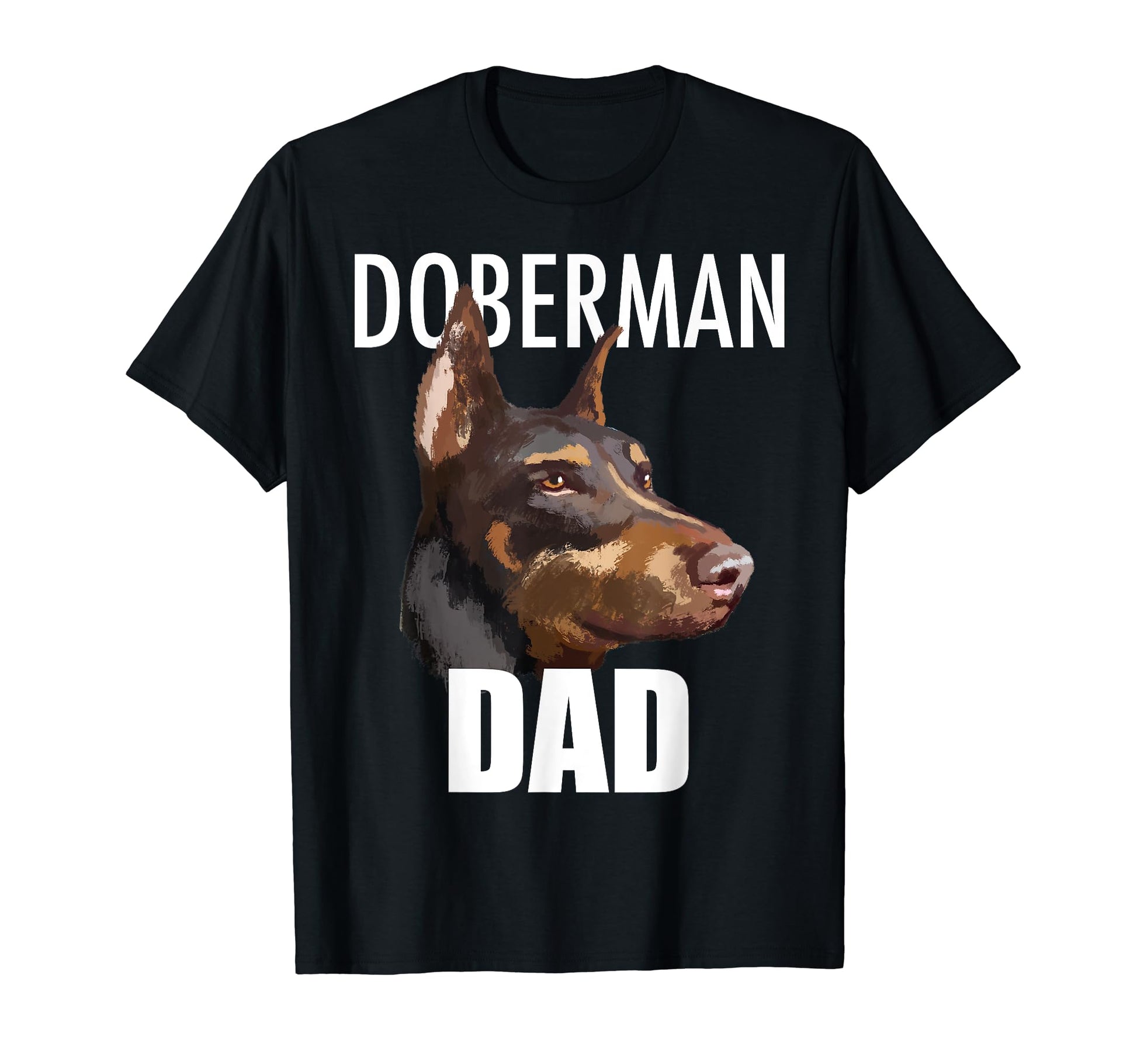 Doberman Dad Dog T-Shirt - Minimalist Print for Adults - T-Shirt, Sweatshirt, Hoodie