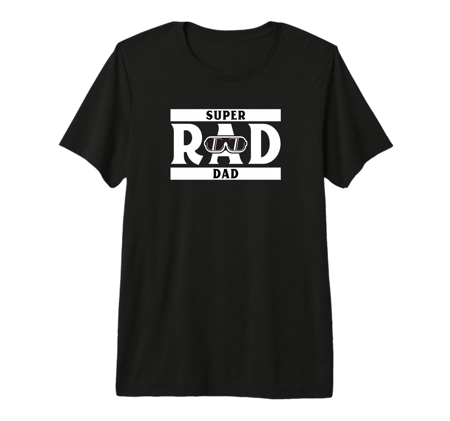 Rad Dad Tri Blend T-Shirt - Minimalist Print for Adults - T-Shirt, Sweatshirt, Hoodie