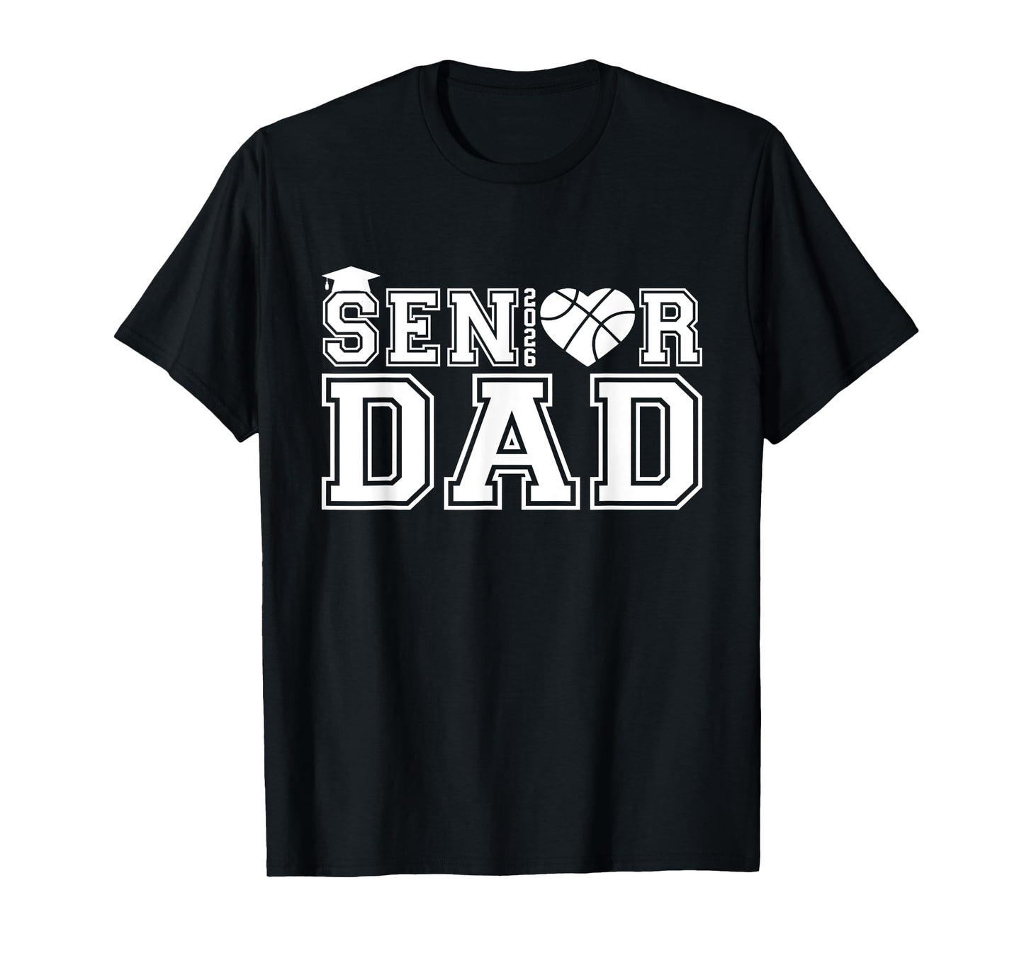 Proud Dad 2026 Senior Graduate Basketball T-Shirt - Unique Graphic Unisex - T-Shirt, Sweatshirt, Hoodie
