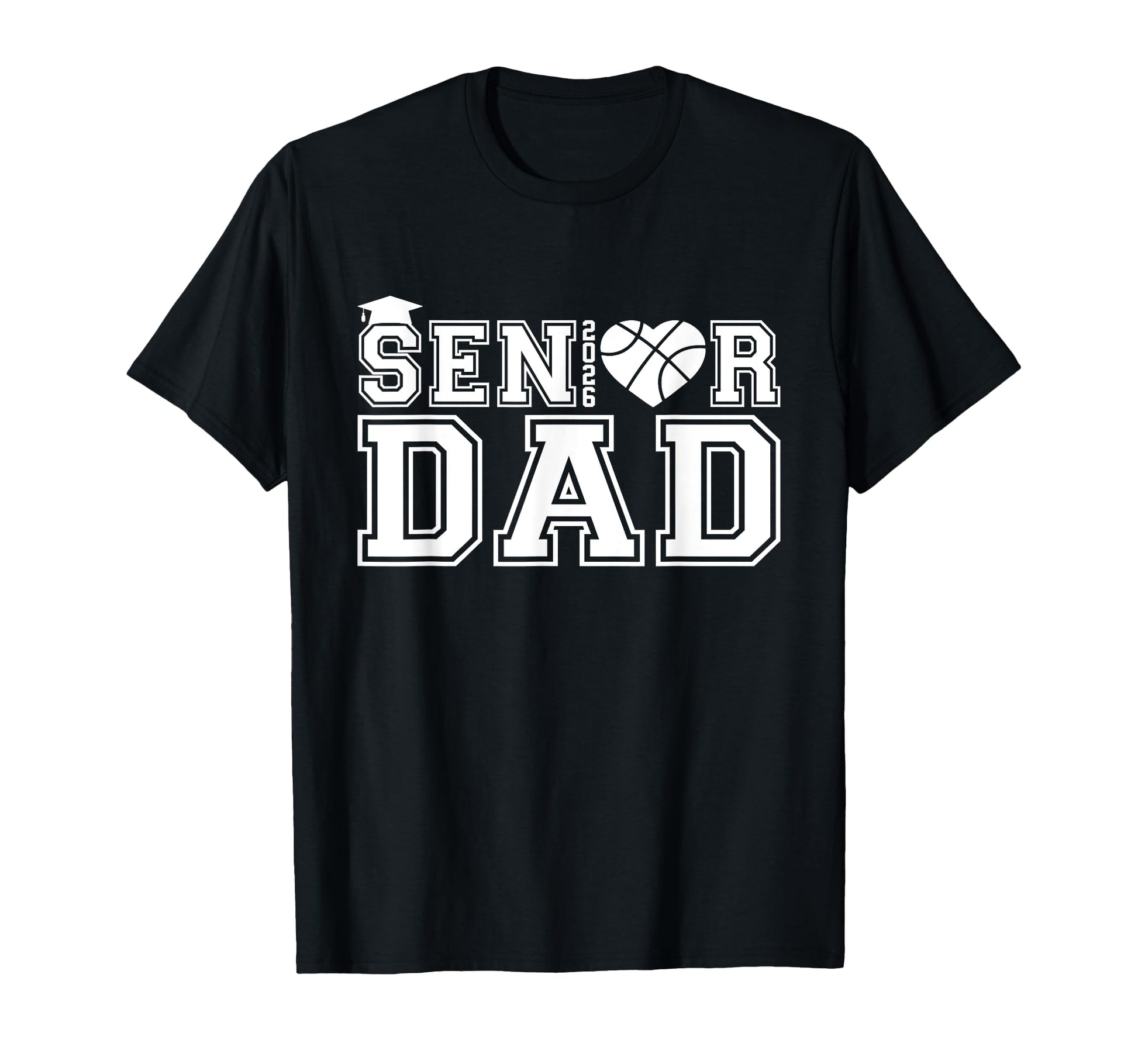 Proud Dad 2026 Senior Graduate Basketball T-Shirt - Unique Graphic Unisex - T-Shirt, Sweatshirt, Hoodie