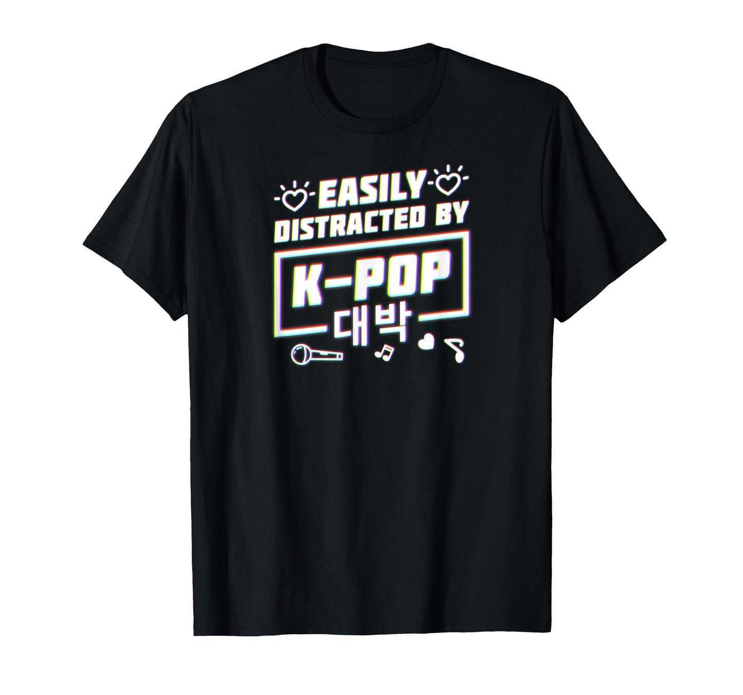 Easily Distracted K Pop Kdrama T-Shirt - Custom Art Print Unisex - T-Shirt, Sweatshirt, Hoodie