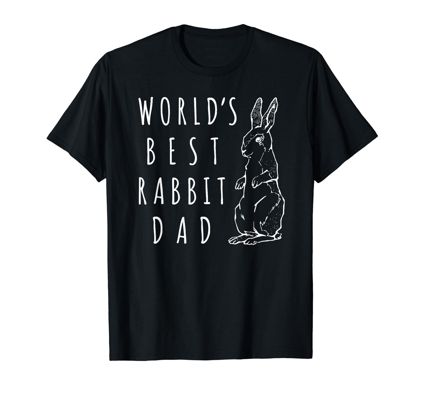 Best Rabbit Dad Worlds Best Bunny Dad T-Shirt - Graphic Print for Adults - T-Shirt, Sweatshirt, Hoodie