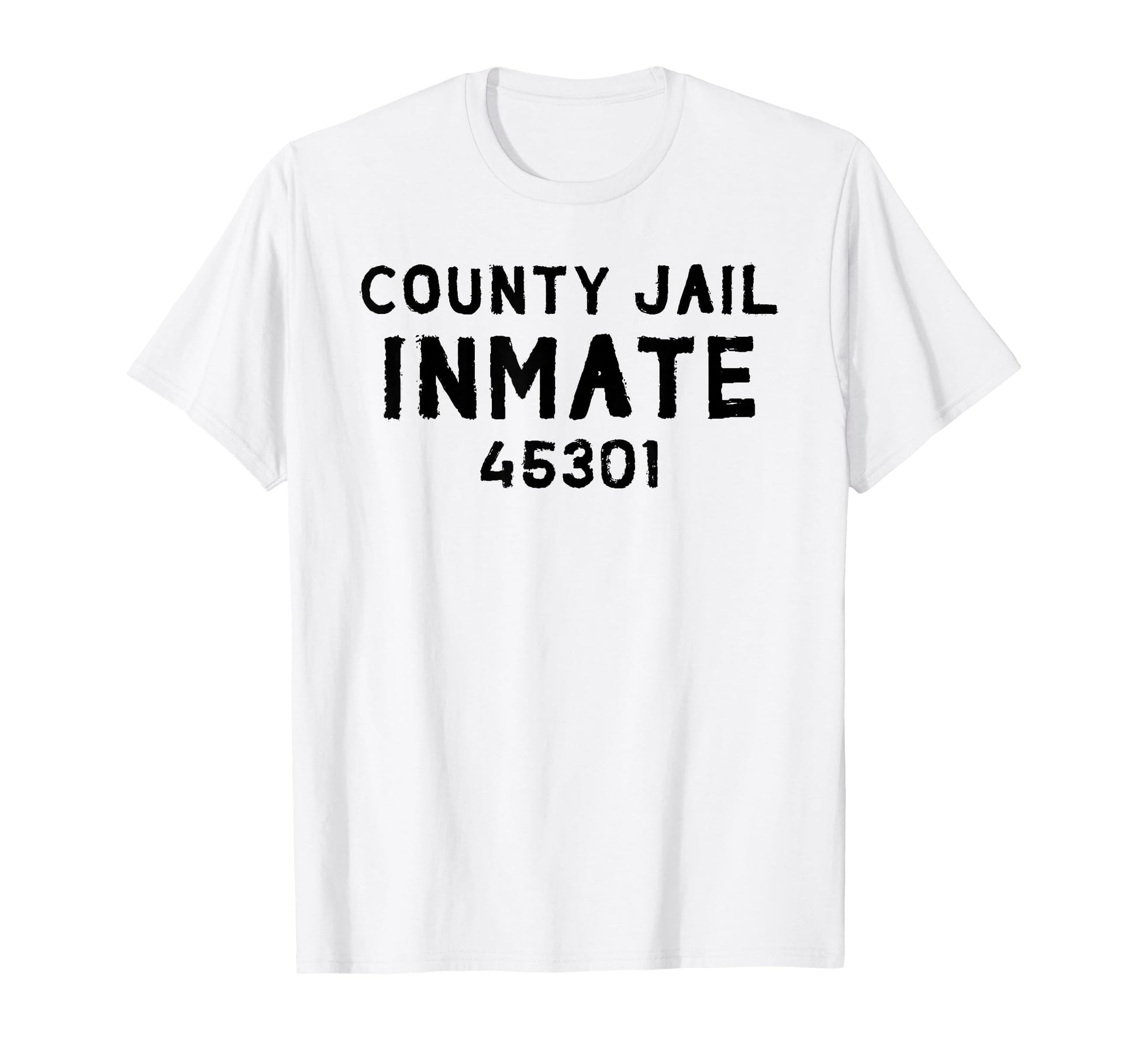 County Jail Inmate Numbers Funny T-Shirt - Graphic Print Men Women - T-Shirt, Sweatshirt, Hoodie