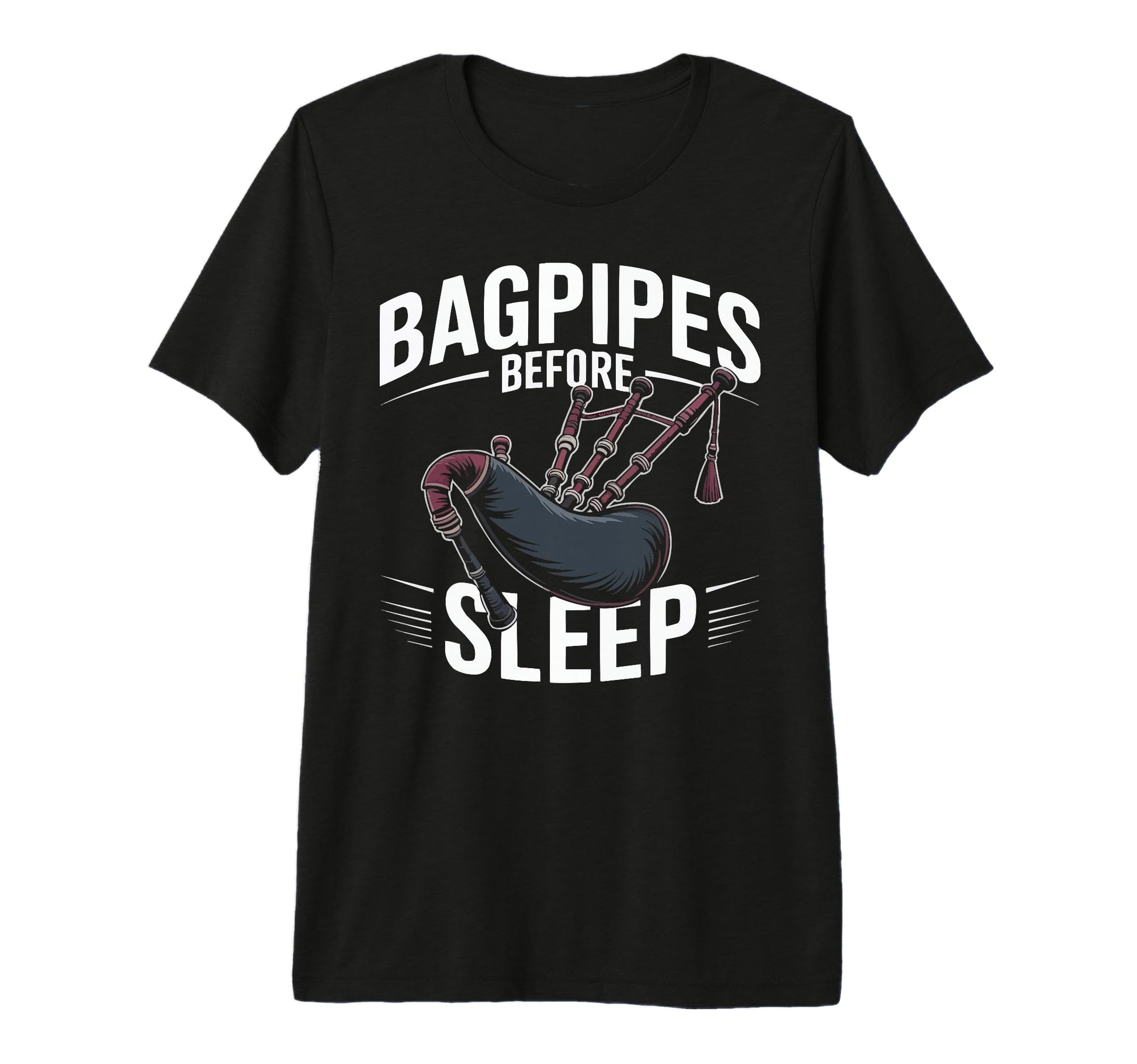 Bagpipe Player Musical Instrument T-Shirt - Custom Art Print Men Women - T-Shirt, Sweatshirt, Hoodie