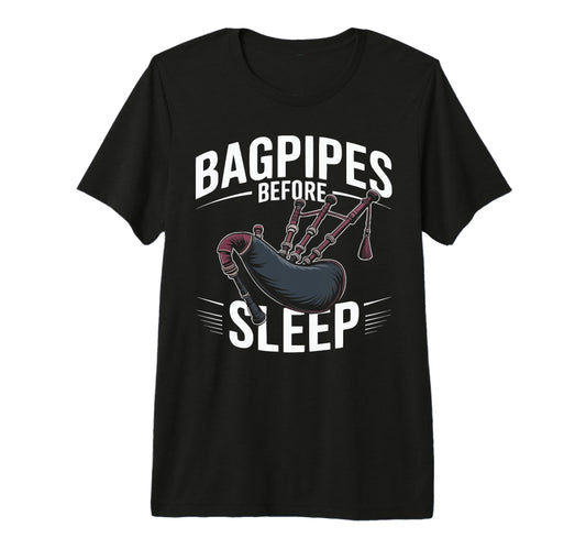 Bagpipe Player Musical Instrument T-Shirt - Custom Art Print Men Women - T-Shirt, Sweatshirt, Hoodie