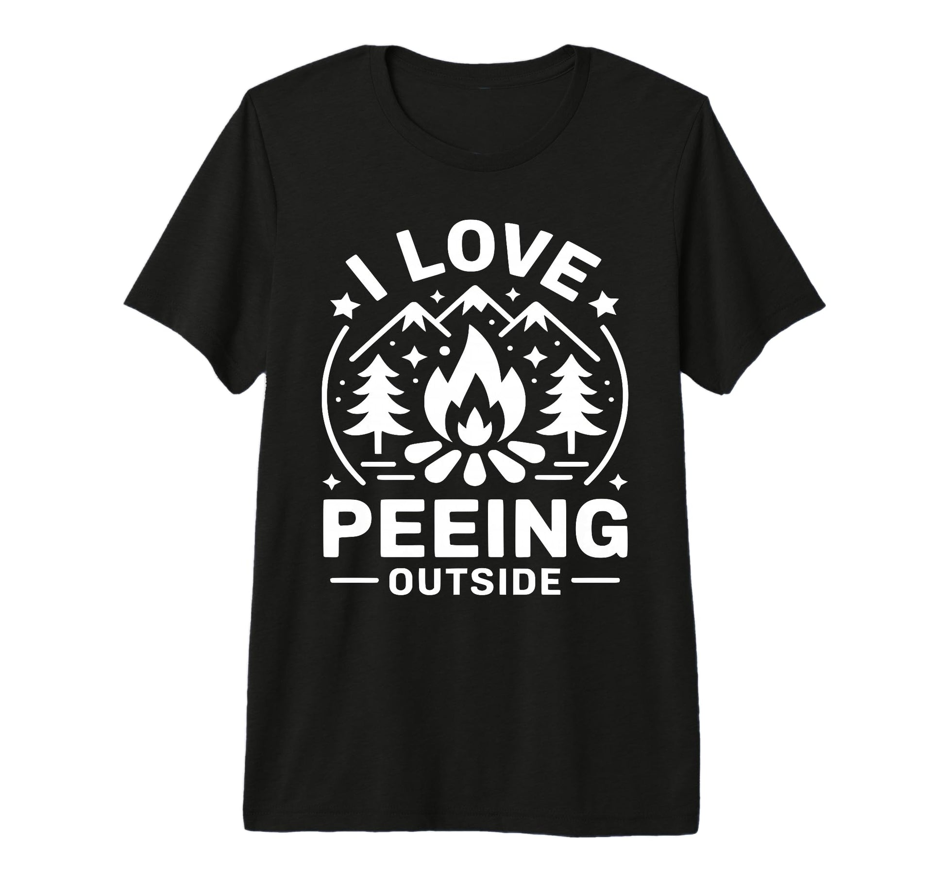 I Love Peeing Outside Funny Hiking T-Shirt - Graphic Print Men Women - T-Shirt, Sweatshirt, Hoodie
