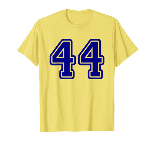 Blue Sports Team Number 44 T-Shirt - Aesthetic Graphic Unisex - T-Shirt, Sweatshirt, Hoodie