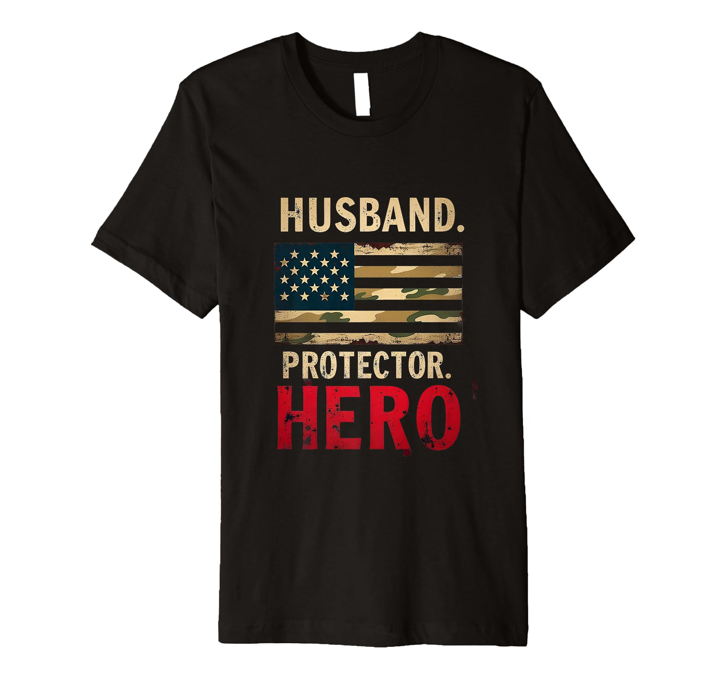 Proud American Dad Military Veteran T-Shirt - Minimalist Print for Adults - T-Shirt, Sweatshirt, Hoodie