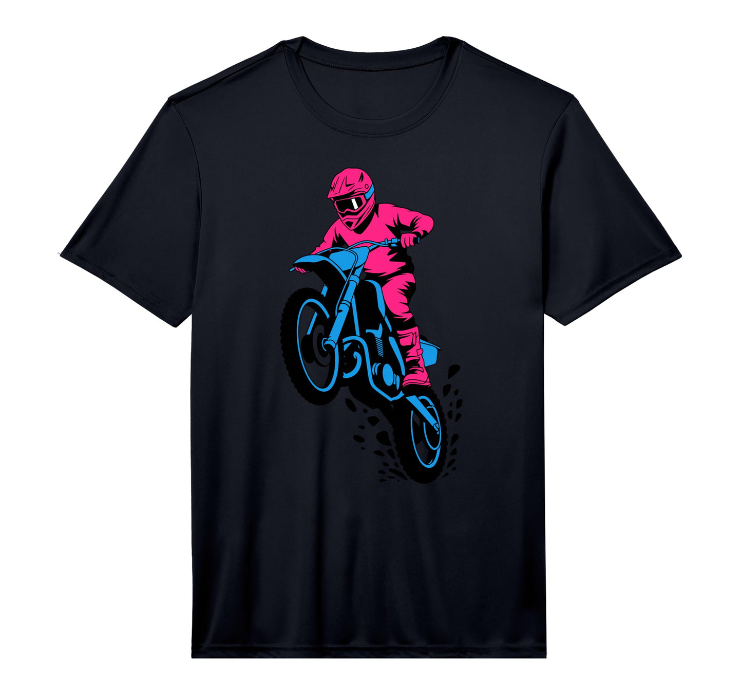Mens Motocross Braap Dad Loves Riding T-Shirt - Custom Art Print Men Women - T-Shirt, Sweatshirt, Hoodie