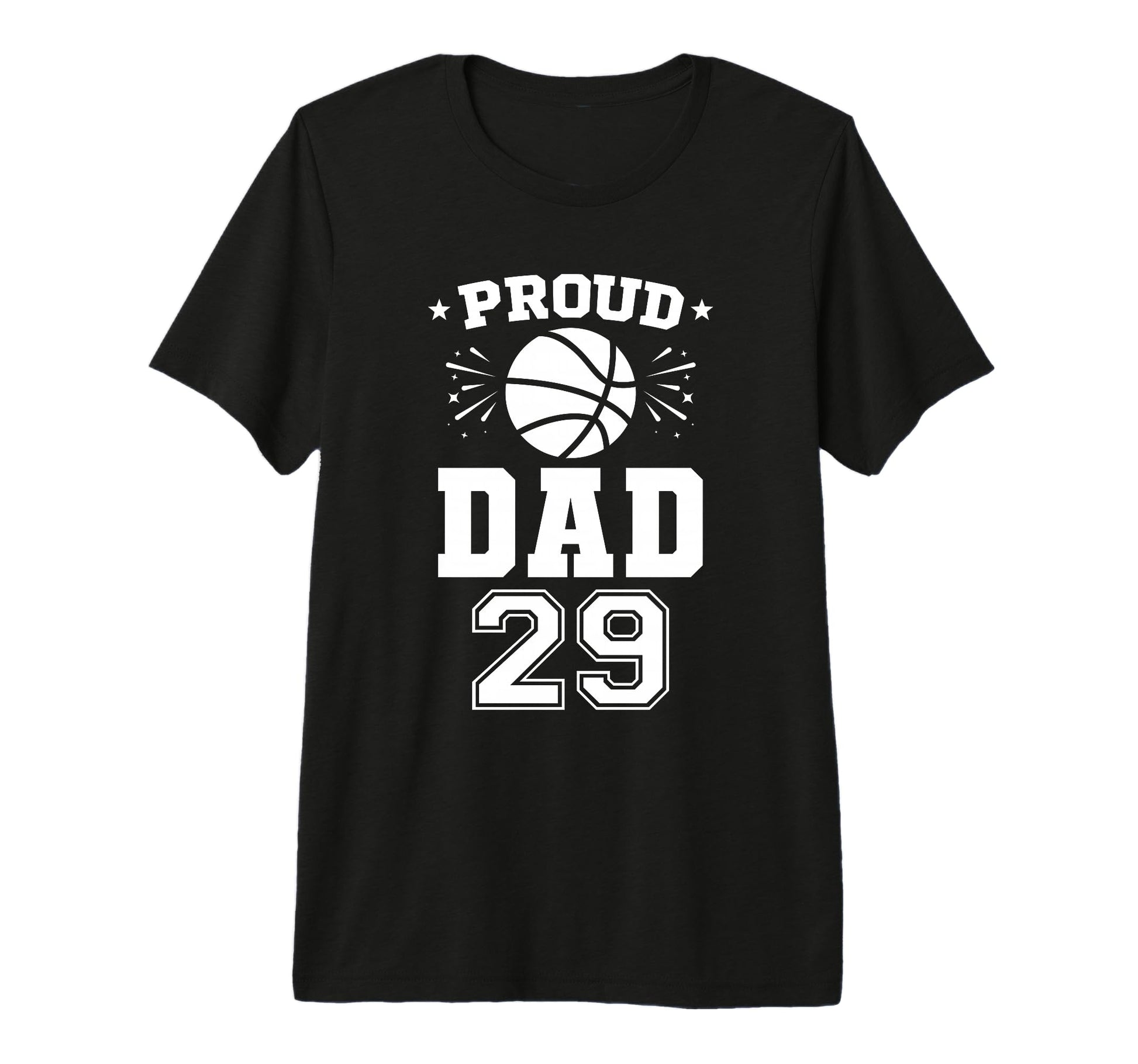 Proud Basketball Dad Number 29 T-Shirt - Aesthetic Graphic for Adults - T-Shirt, Sweatshirt, Hoodie