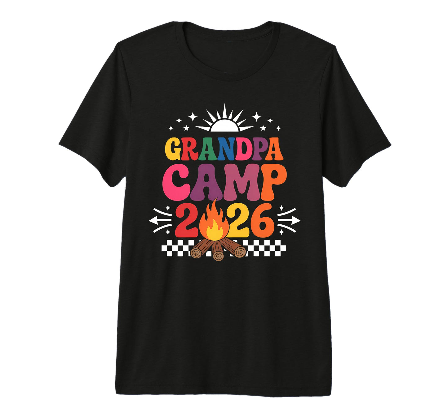 Grandpa Camp 2026 Family Vacation T-Shirt - Aesthetic Graphic for Adults - T-Shirt, Sweatshirt, Hoodie