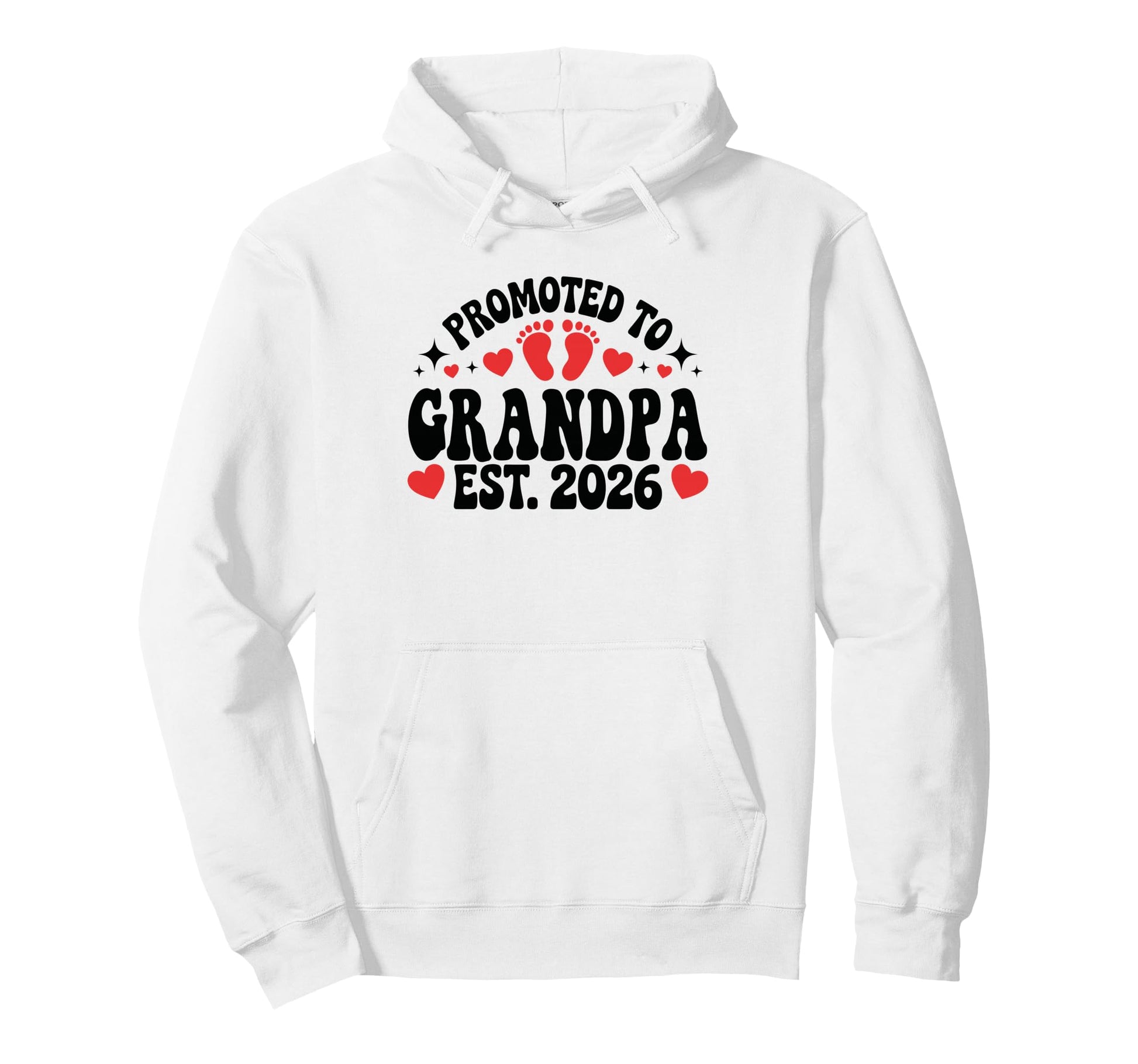 Promoted To Grandpa Est 2026 New Hoodie - Unique Graphic for Adults - T-Shirt, Sweatshirt, Hoodie