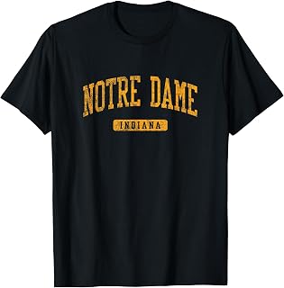 Notre Dame in Vintage Athletic Sports Design JG3 T-Shirt Unisex T-shirt, Sweatshirt, Hoodie, Long Sleeve Tee - T-Shirt, Sweatshirt, Hoodie
