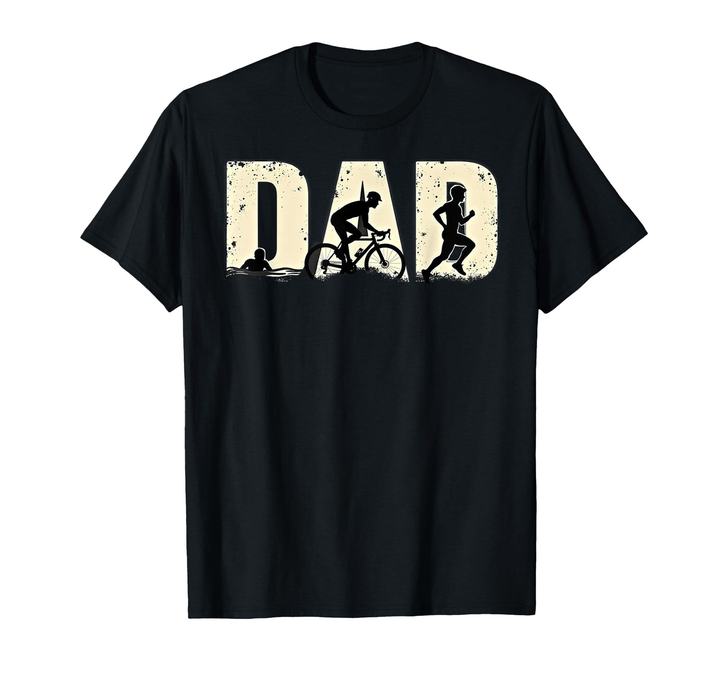 Triathlon Dad Swim Bike Run Triathlete T-Shirt - Novelty Apparel Unisex - T-Shirt, Sweatshirt, Hoodie