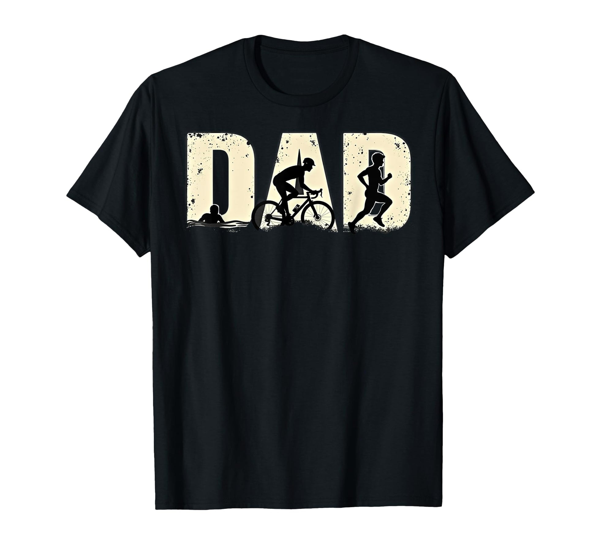 Triathlon Dad Swim Bike Run Triathlete T-Shirt - Novelty Apparel Unisex - T-Shirt, Sweatshirt, Hoodie