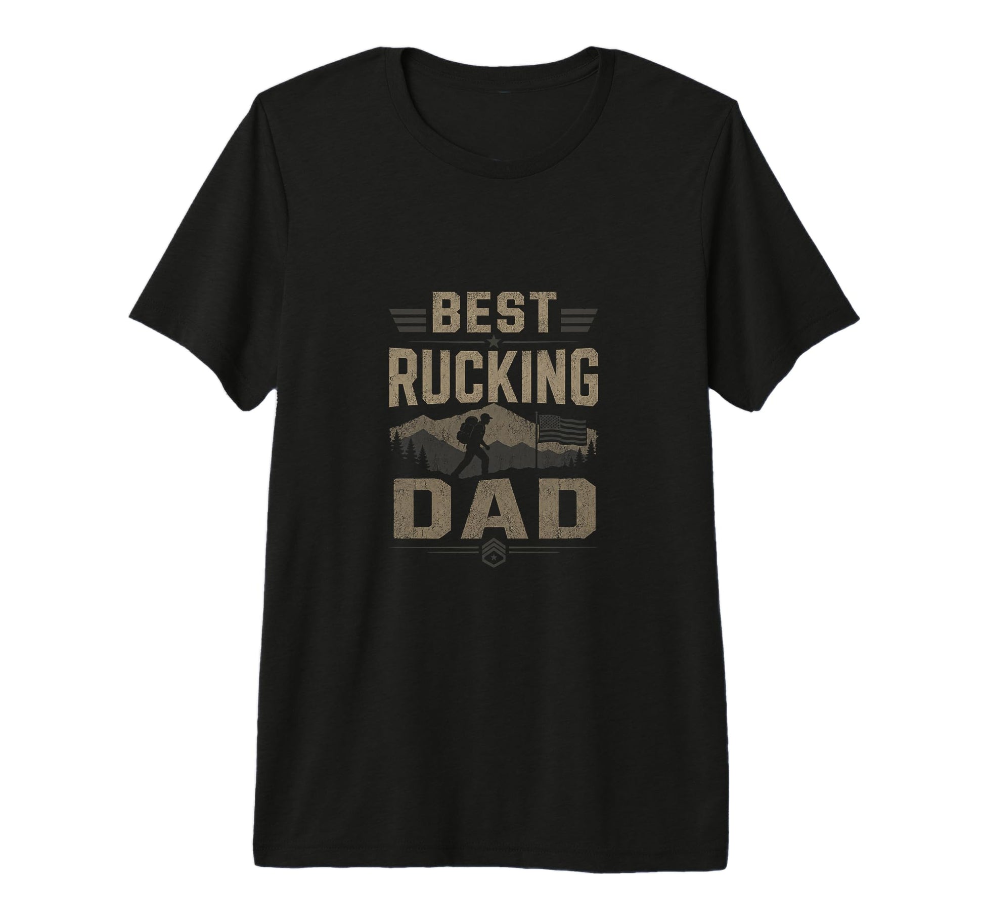 Best Rucking Dad Funny Hiking Rucker T-Shirt - Trendy Graphic for Adults - T-Shirt, Sweatshirt, Hoodie