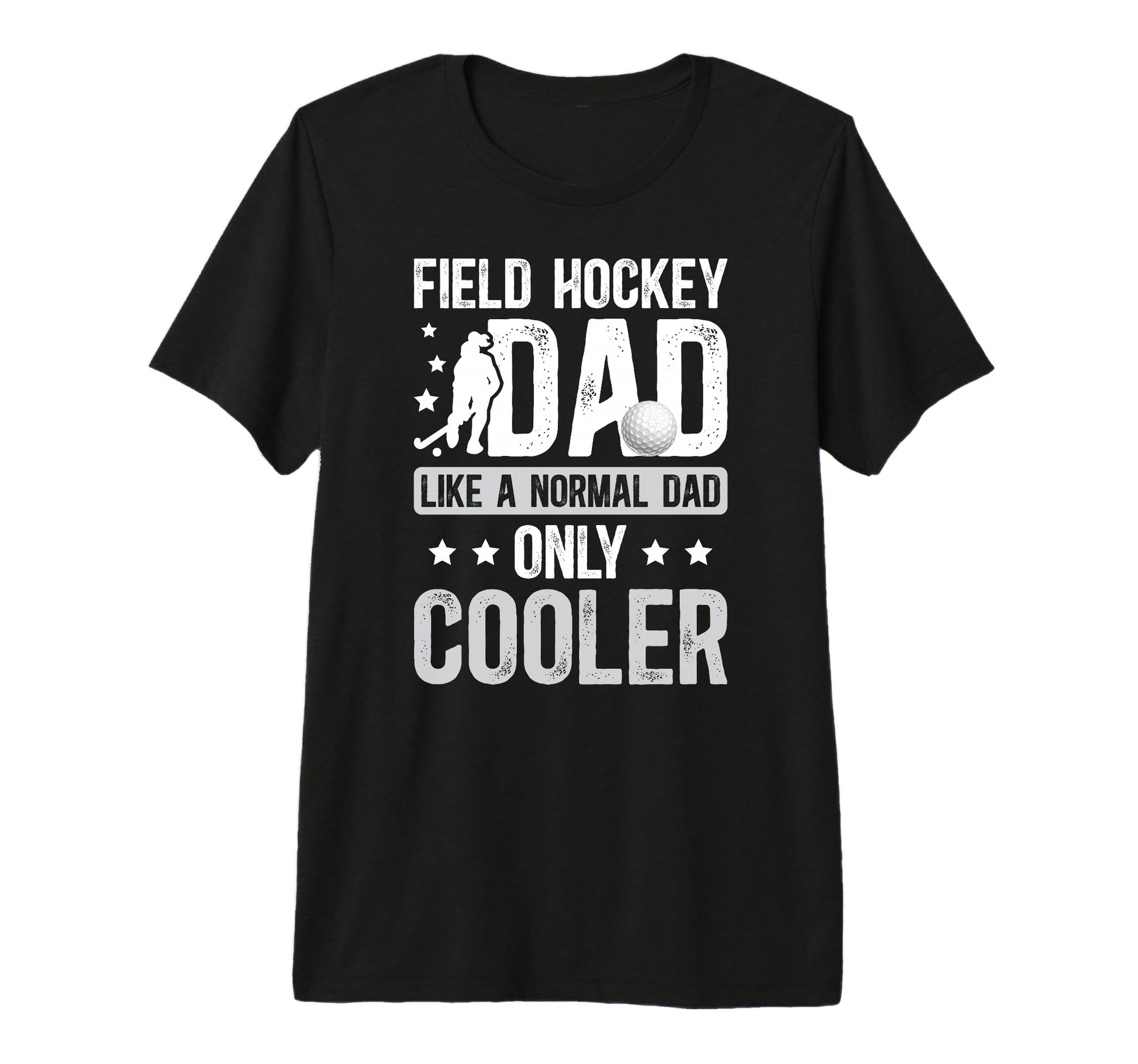 Mens Field Hockey Dad Field Hockey T-Shirt - Minimalist Print for Adults - T-Shirt, Sweatshirt, Hoodie
