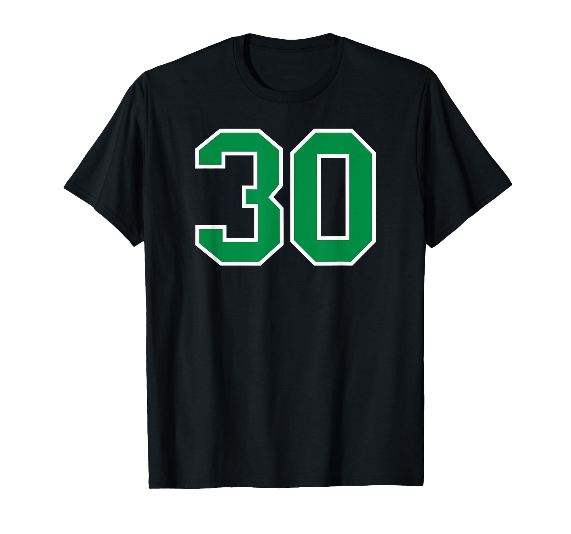 Green Sport Team Number 30 T-Shirt - Minimalist Print Unisex - T-Shirt, Sweatshirt, Hoodie