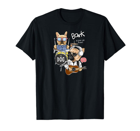 Bark Band Meme Funny Dog Musician T-Shirt - Aesthetic Graphic for Adults - T-Shirt, Sweatshirt, Hoodie
