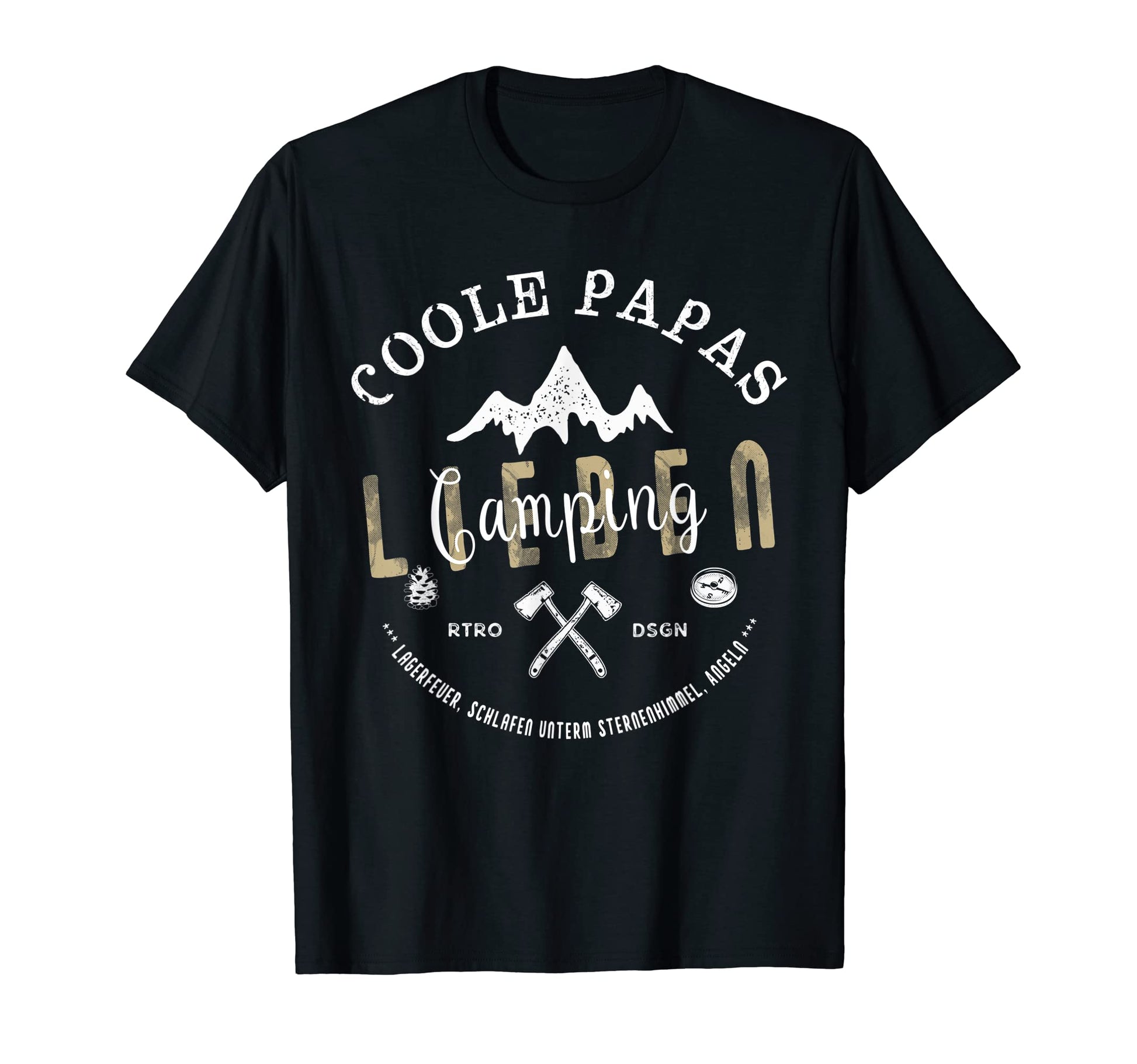 Mens Dad Gift Papas Love Camping T-Shirt - Unique Graphic for Adults - T-Shirt, Sweatshirt, Hoodie