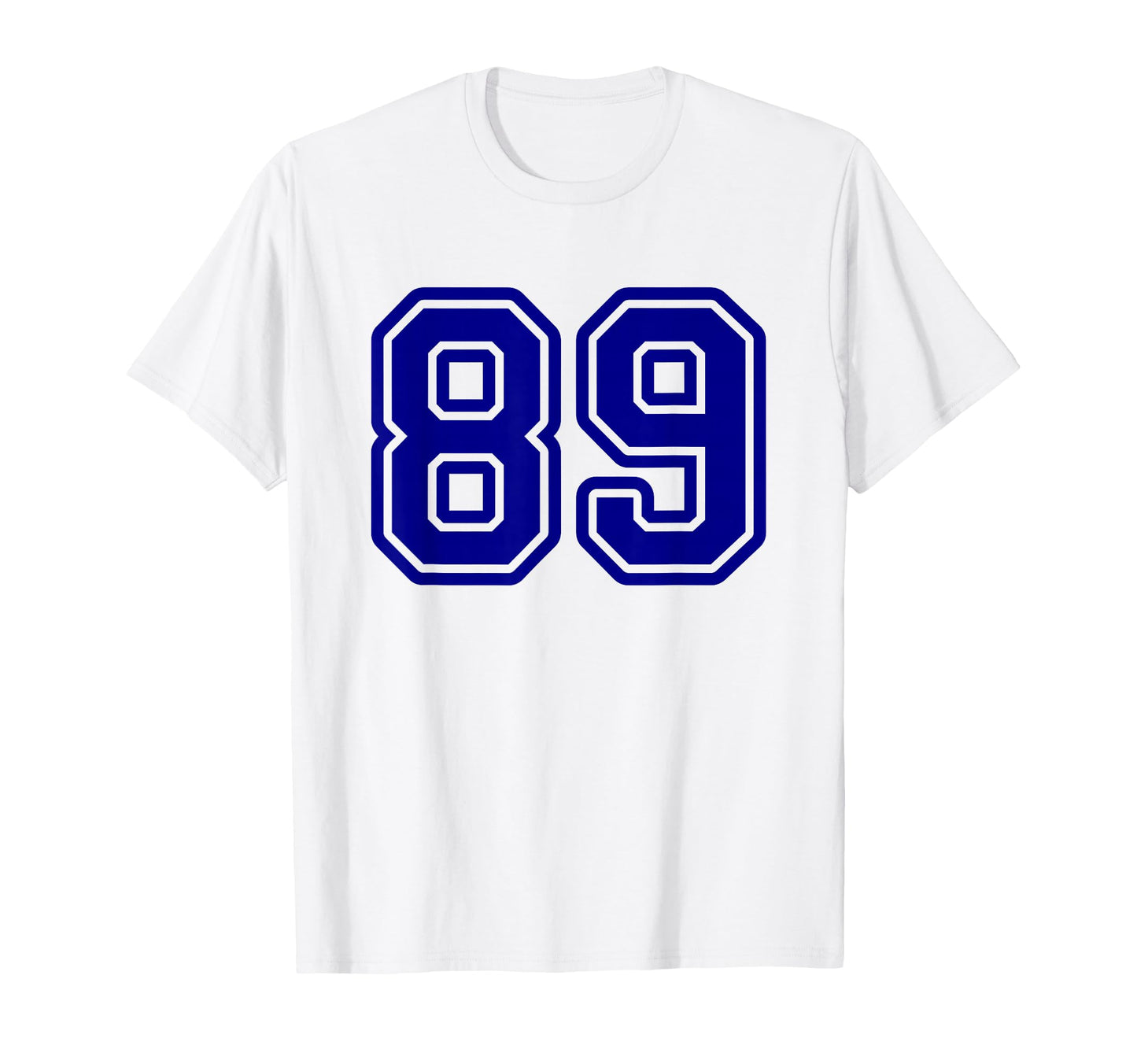 Blue Sports Team Number 89 T-Shirt - Graphic Print Men Women - T-Shirt, Sweatshirt, Hoodie