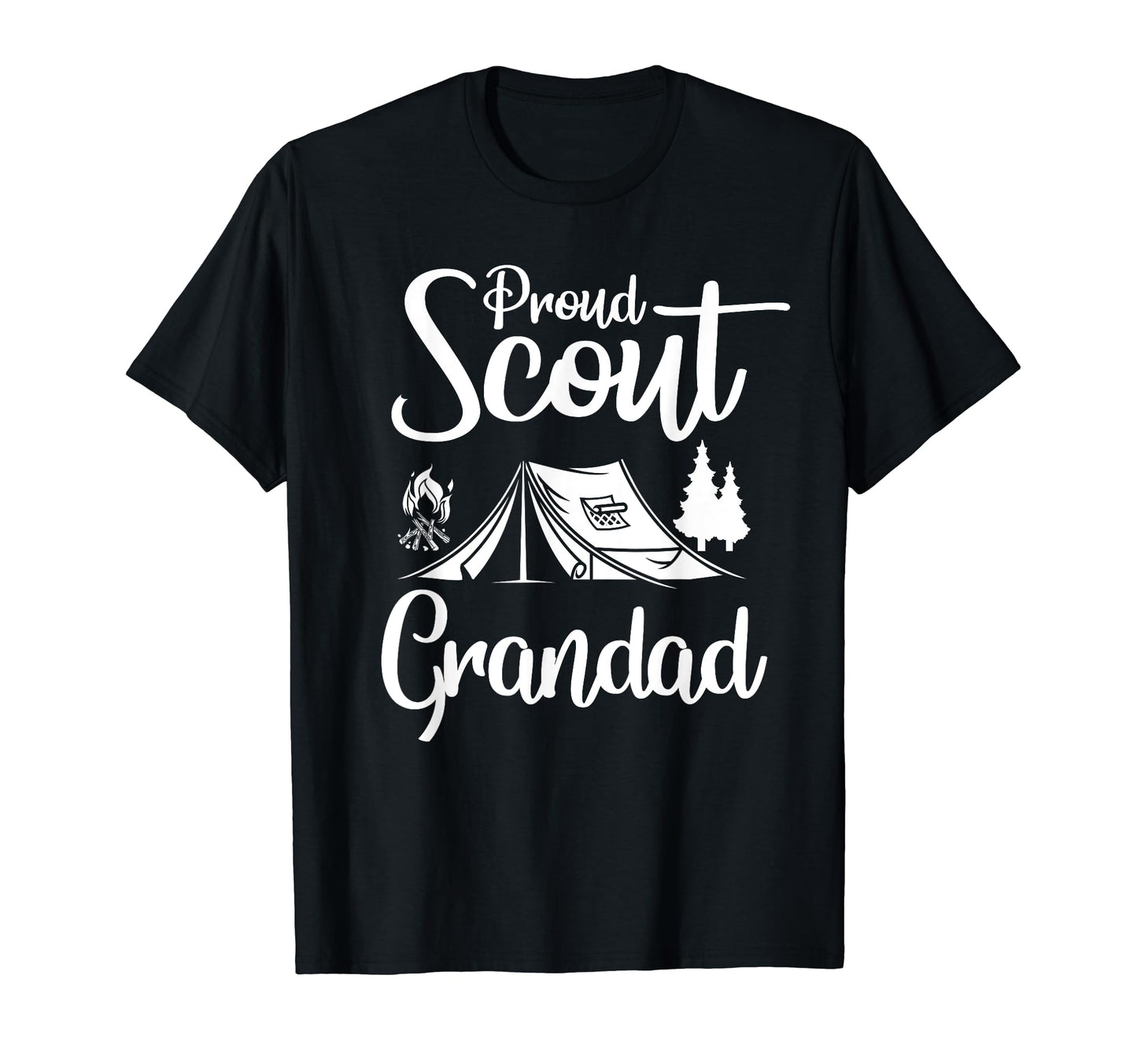 Proud Scout Grandad Camping Scouting T-Shirt - Trendy Graphic for Adults - T-Shirt, Sweatshirt, Hoodie