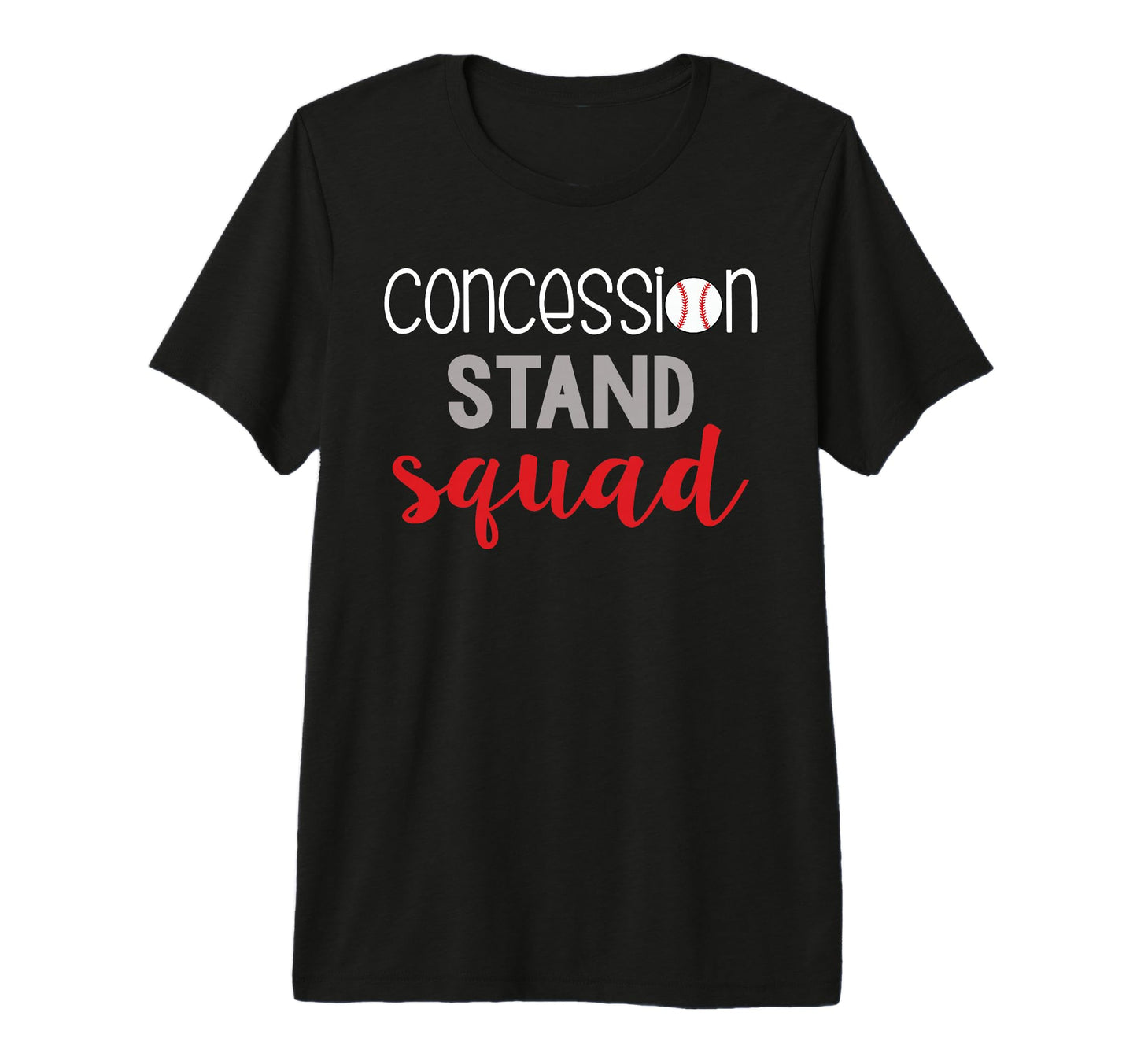 Concession Stand Squad Tri Blend T-Shirt - Custom Art Print Unisex - T-Shirt, Sweatshirt, Hoodie