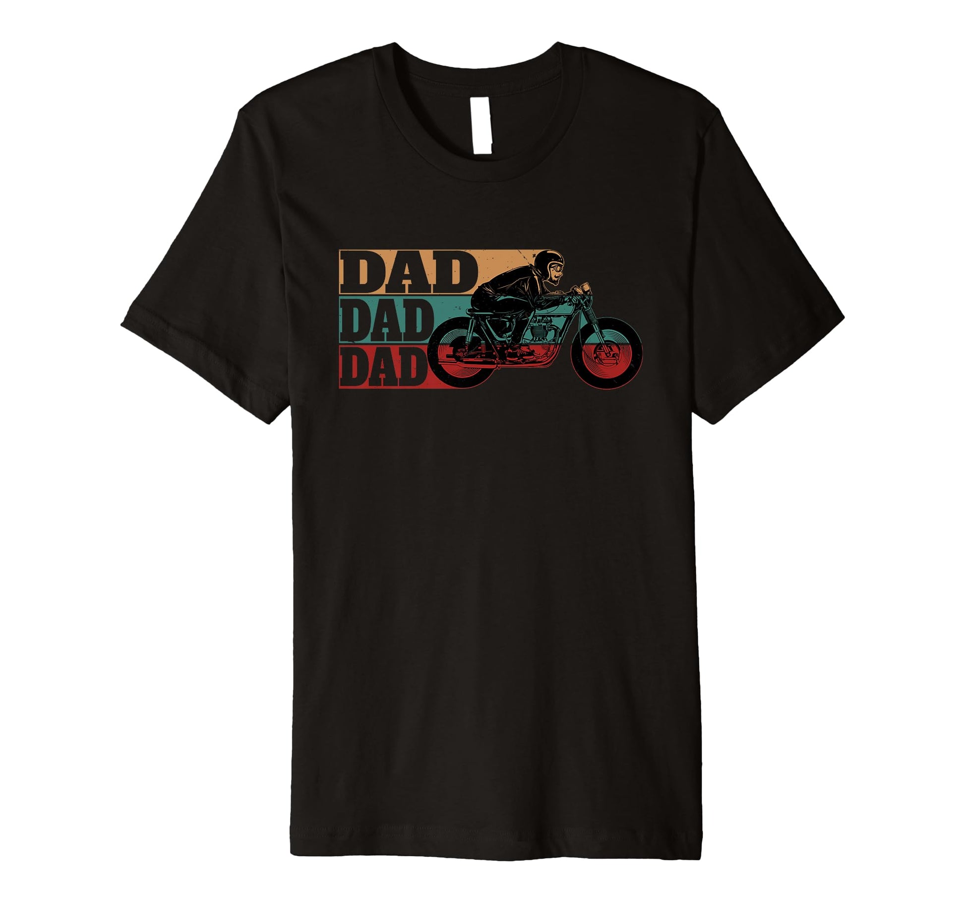 Dad Fathers Day Rides Motorcycles Biker T-Shirt - Streetwear Style Unisex - T-Shirt, Sweatshirt, Hoodie
