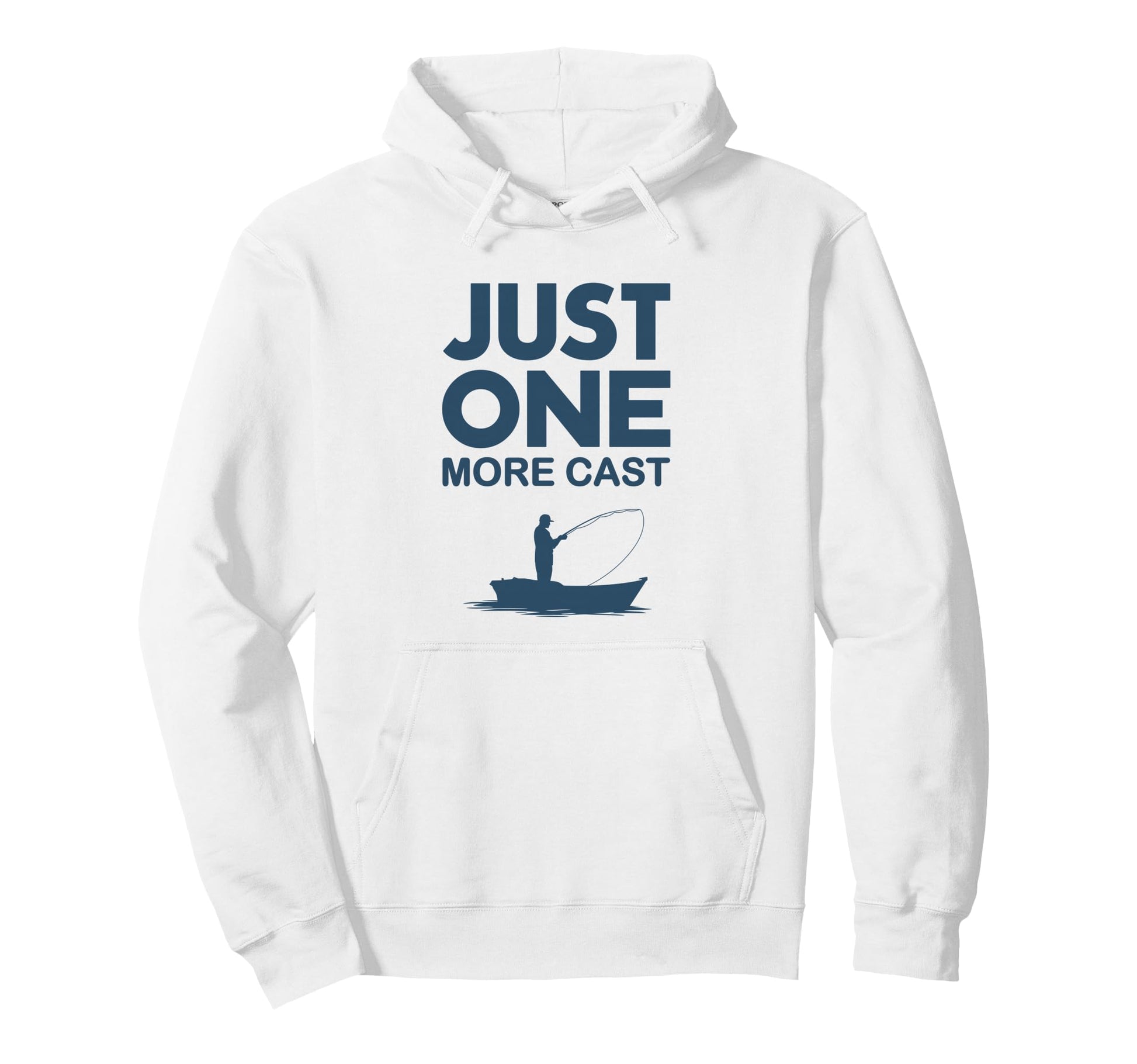 Just One More Cast Angler Fishing Hoodie - Aesthetic Graphic for Adults - T-Shirt, Sweatshirt, Hoodie