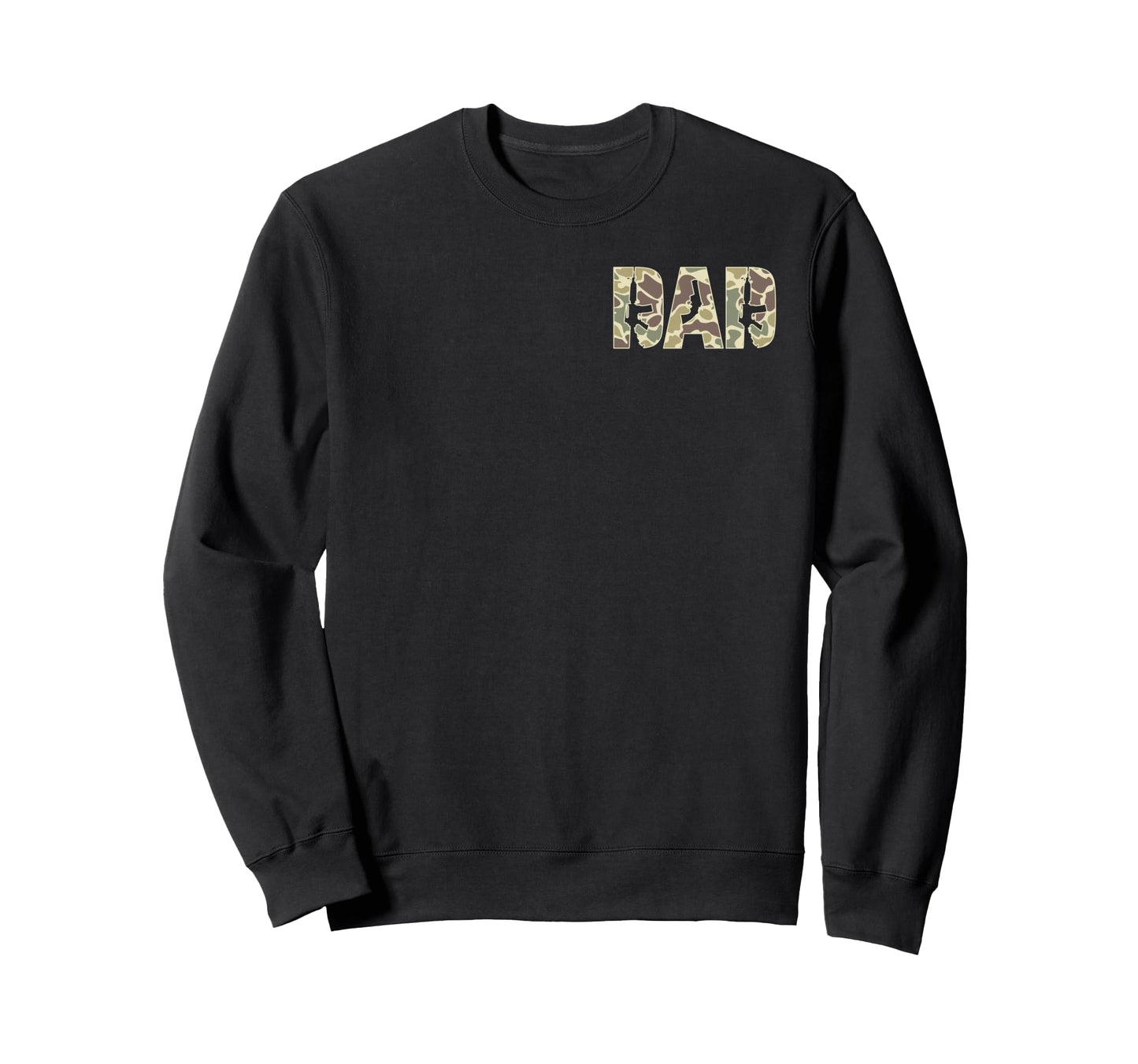 Old School Camo Veteran Dad Pocket Sweatshirt - Minimalist Print Men Women - T-Shirt, Sweatshirt, Hoodie
