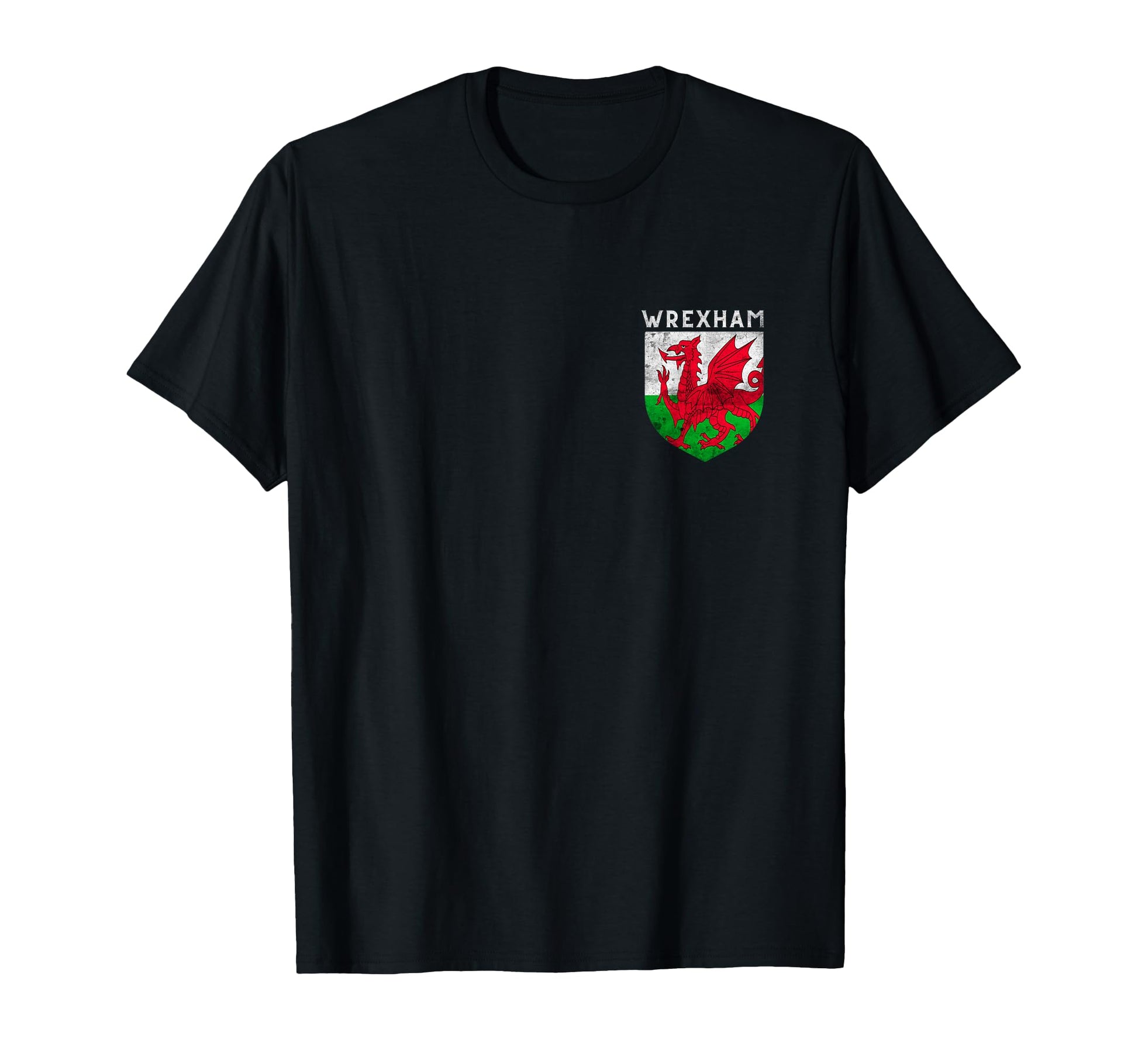 Wrexham Gifts Wales Welsh Flag Dragon T-Shirt - Custom Art Print Men Women - T-Shirt, Sweatshirt, Hoodie