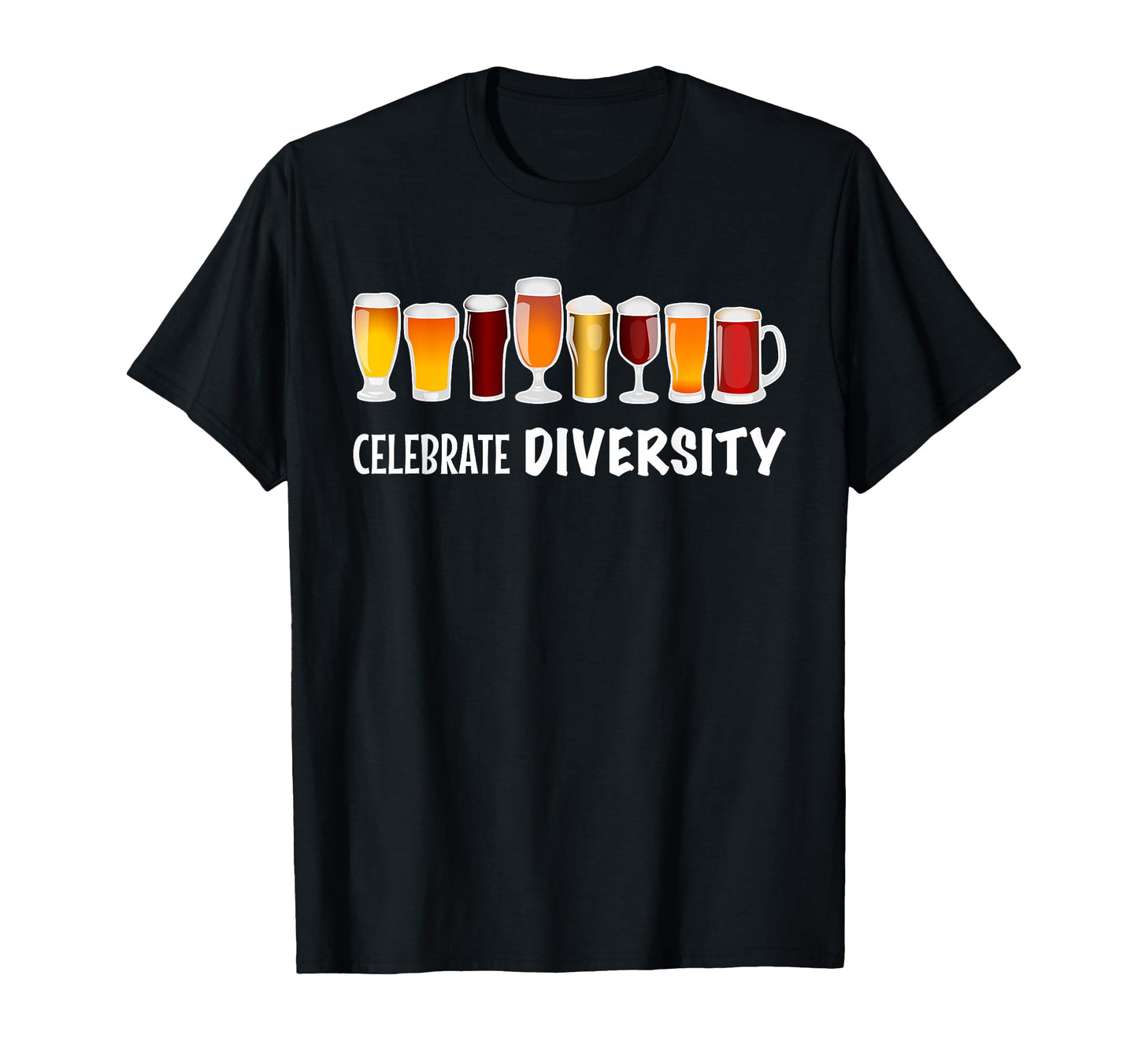 Funny Celebrate Diversity Beer Him And Her T-Shirt - Unique Graphic Unisex - T-Shirt, Sweatshirt, Hoodie