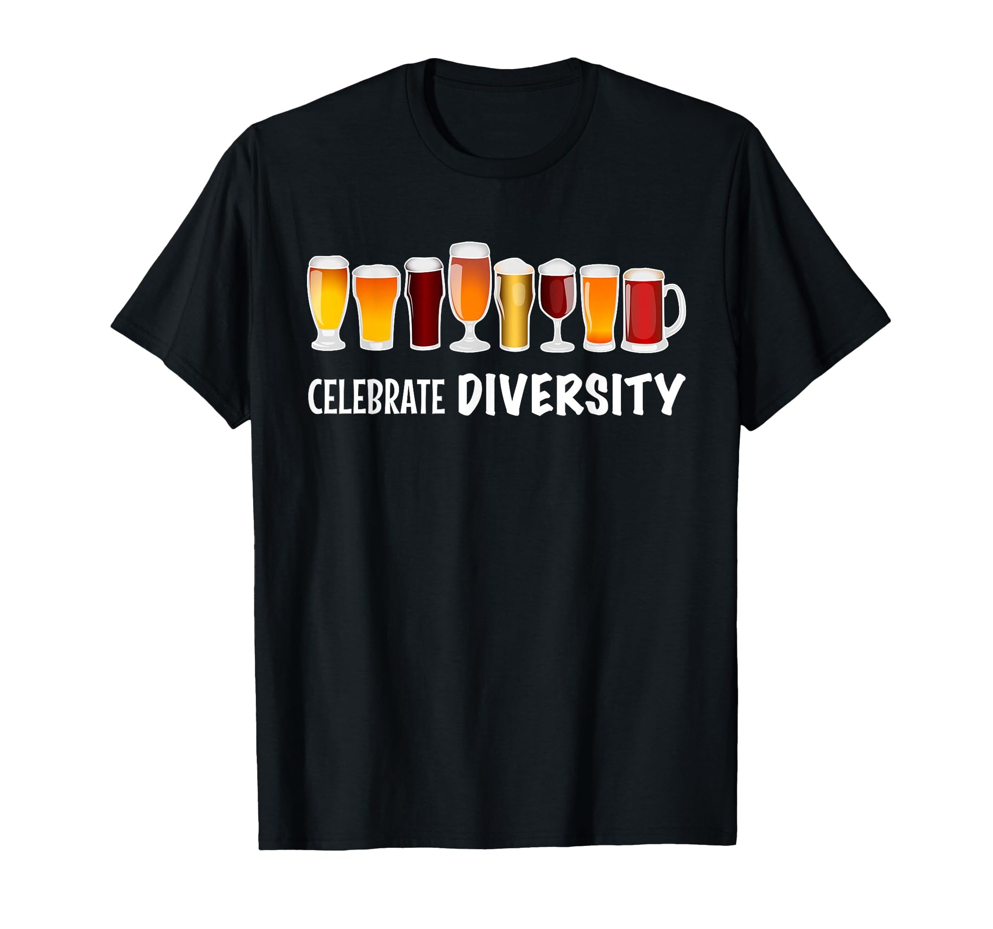 Funny Celebrate Diversity Beer Him And Her T-Shirt - Unique Graphic Unisex - T-Shirt, Sweatshirt, Hoodie
