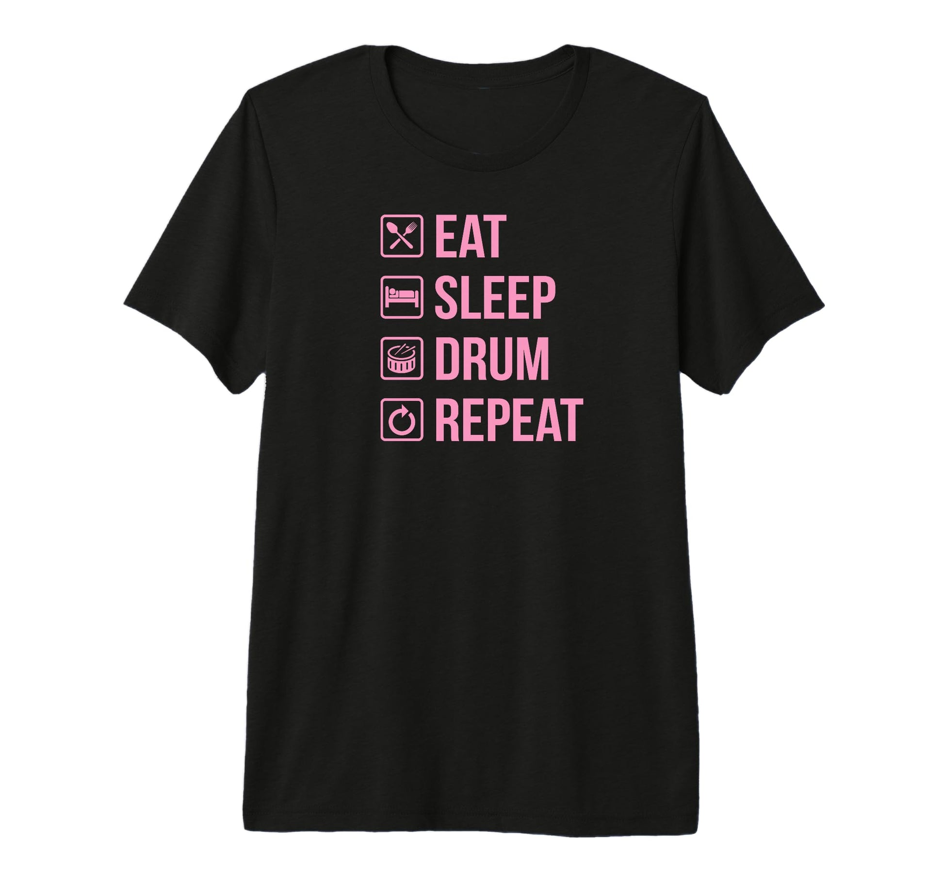 Eat Sleep Drum Repeat 90S Drummer T-Shirt - Unique Graphic for Adults - T-Shirt, Sweatshirt, Hoodie
