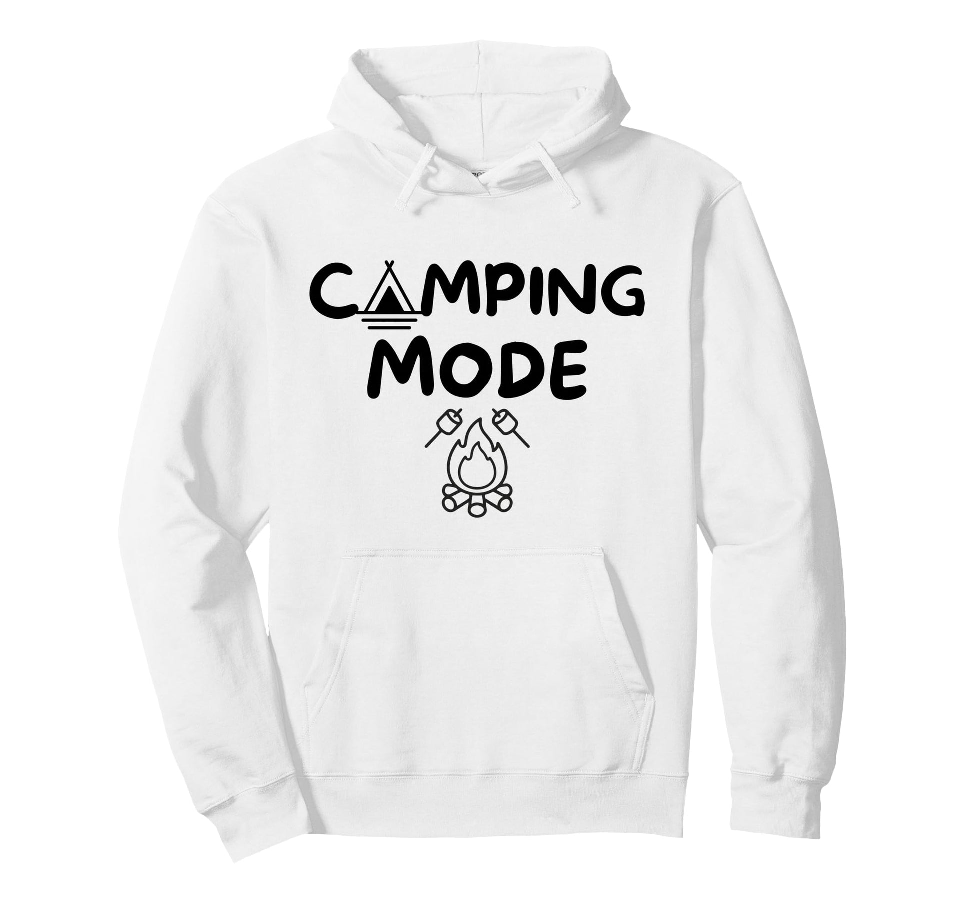 Camping Mode Family Vacation Camper Hoodie - Minimalist Print for Adults - T-Shirt, Sweatshirt, Hoodie