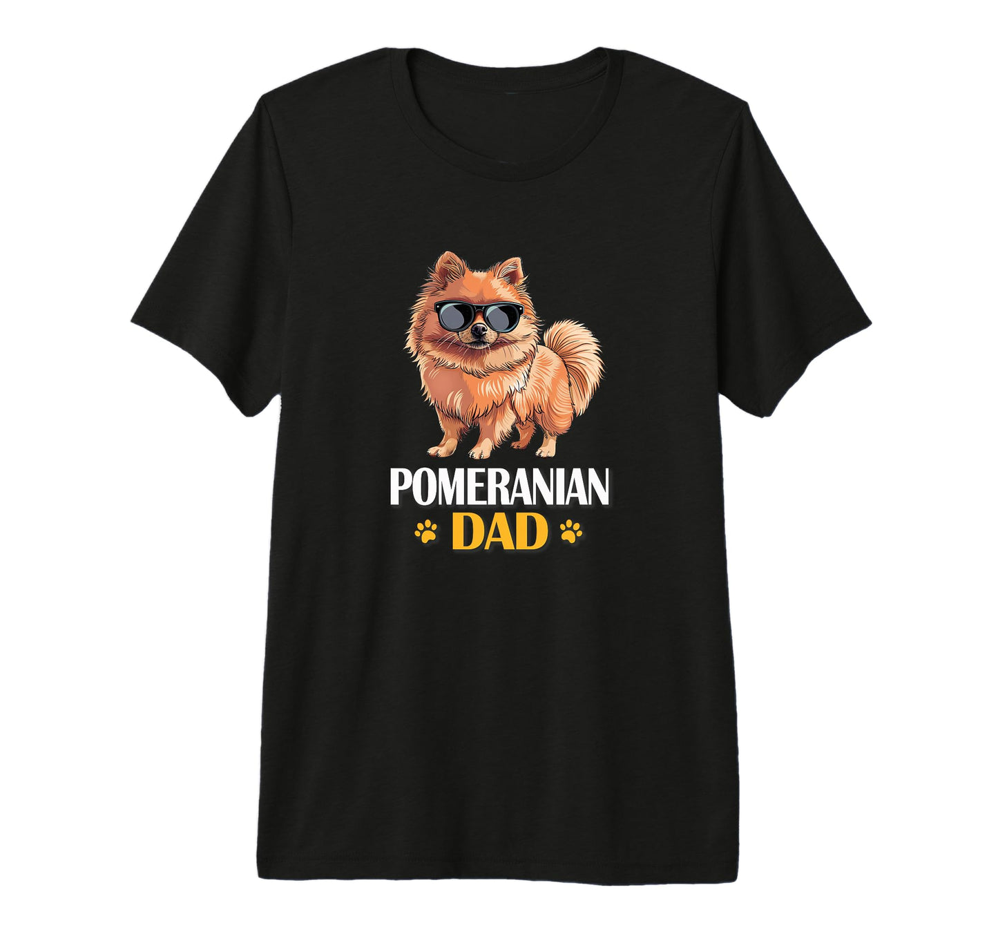 Mens Funny Sunglasses Pomeranian Dad T-Shirt - Trendy Graphic Men Women - T-Shirt, Sweatshirt, Hoodie