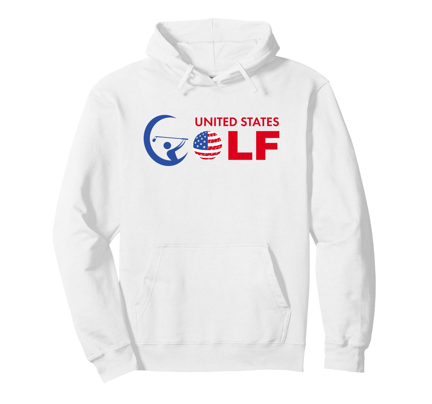 Golf Logo Flag United States Golfer Hoodie - Minimalist Print Men Women - T-Shirt, Sweatshirt, Hoodie