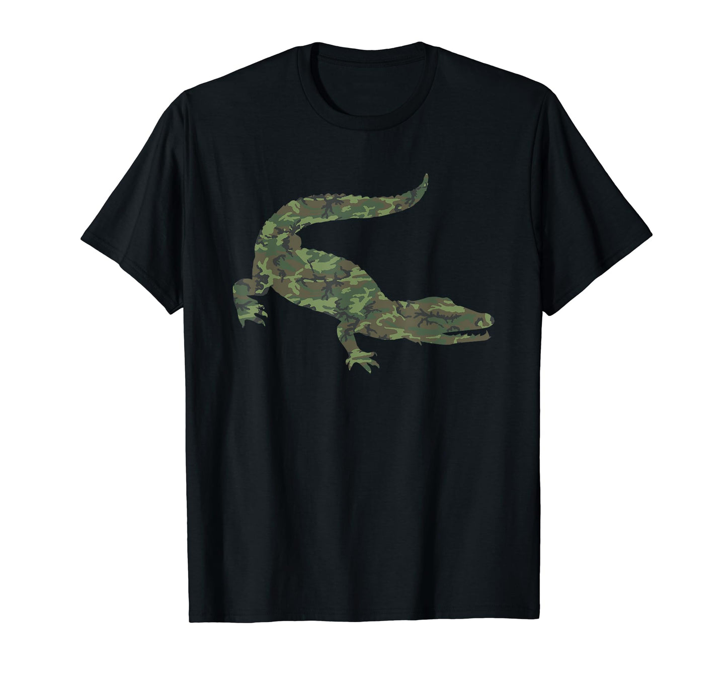 Military Alligator Camo Us Crocodile T-Shirt - Trendy Graphic for Adults - T-Shirt, Sweatshirt, Hoodie