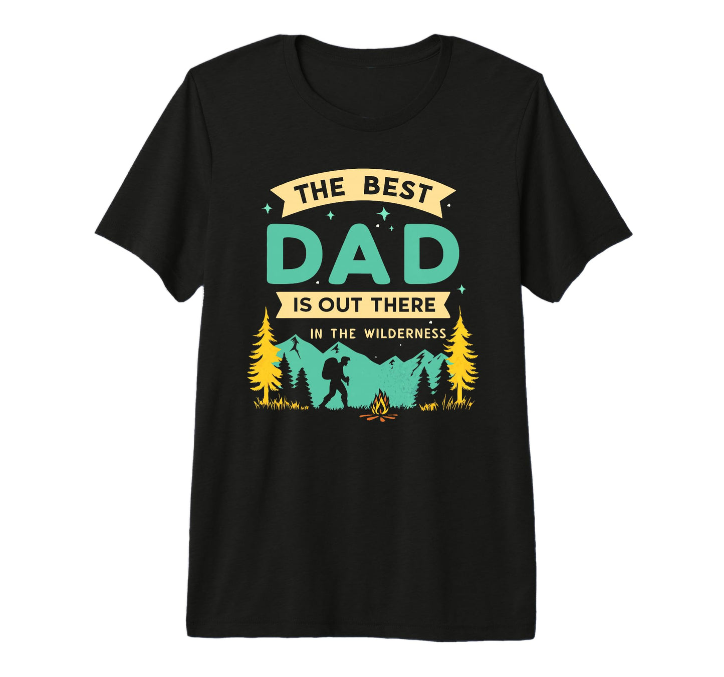Fathers Day Outdoor Best Dad T-Shirt - Custom Art Print Men Women - T-Shirt, Sweatshirt, Hoodie