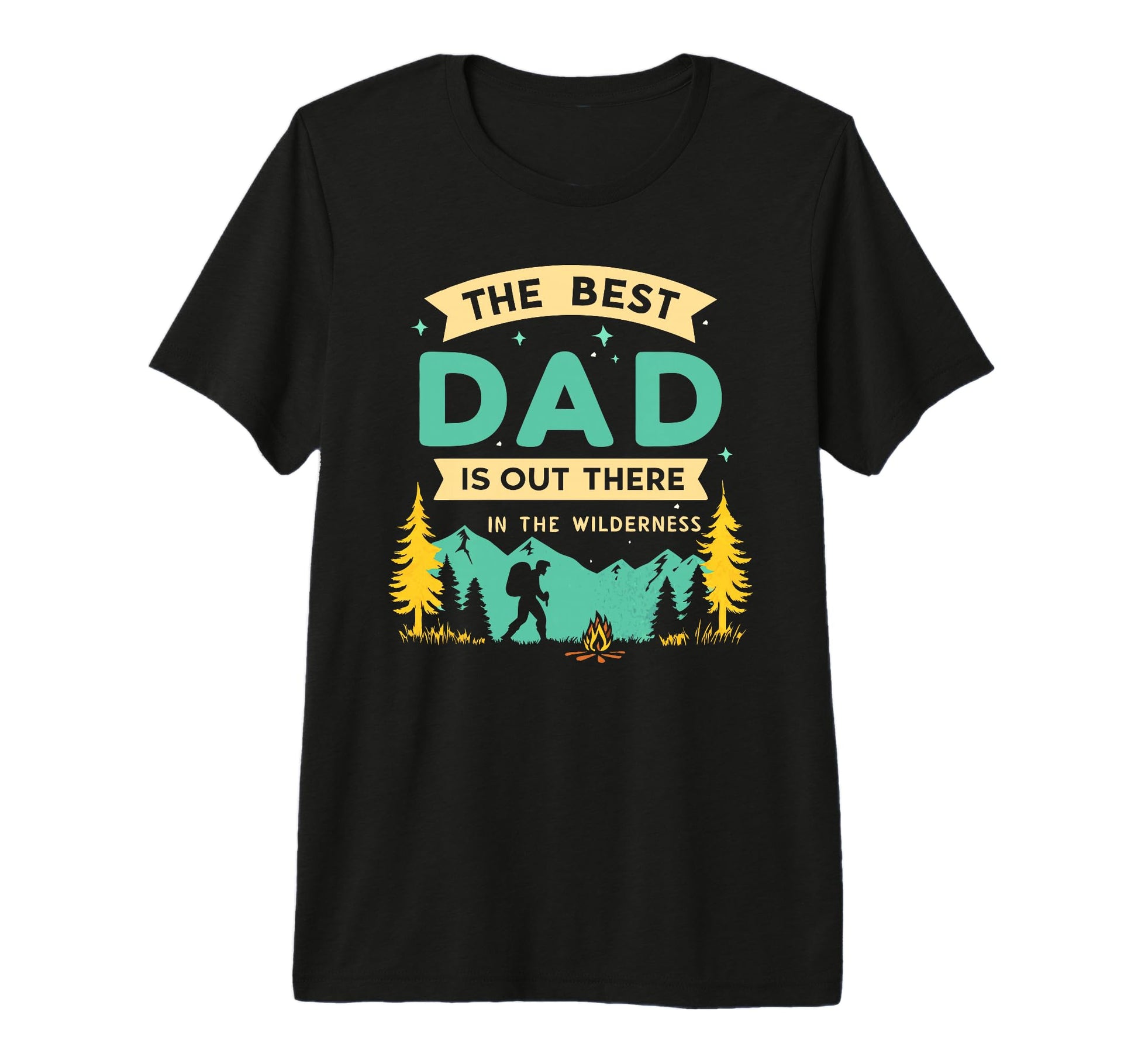 Fathers Day Outdoor Best Dad T-Shirt - Custom Art Print Men Women - T-Shirt, Sweatshirt, Hoodie