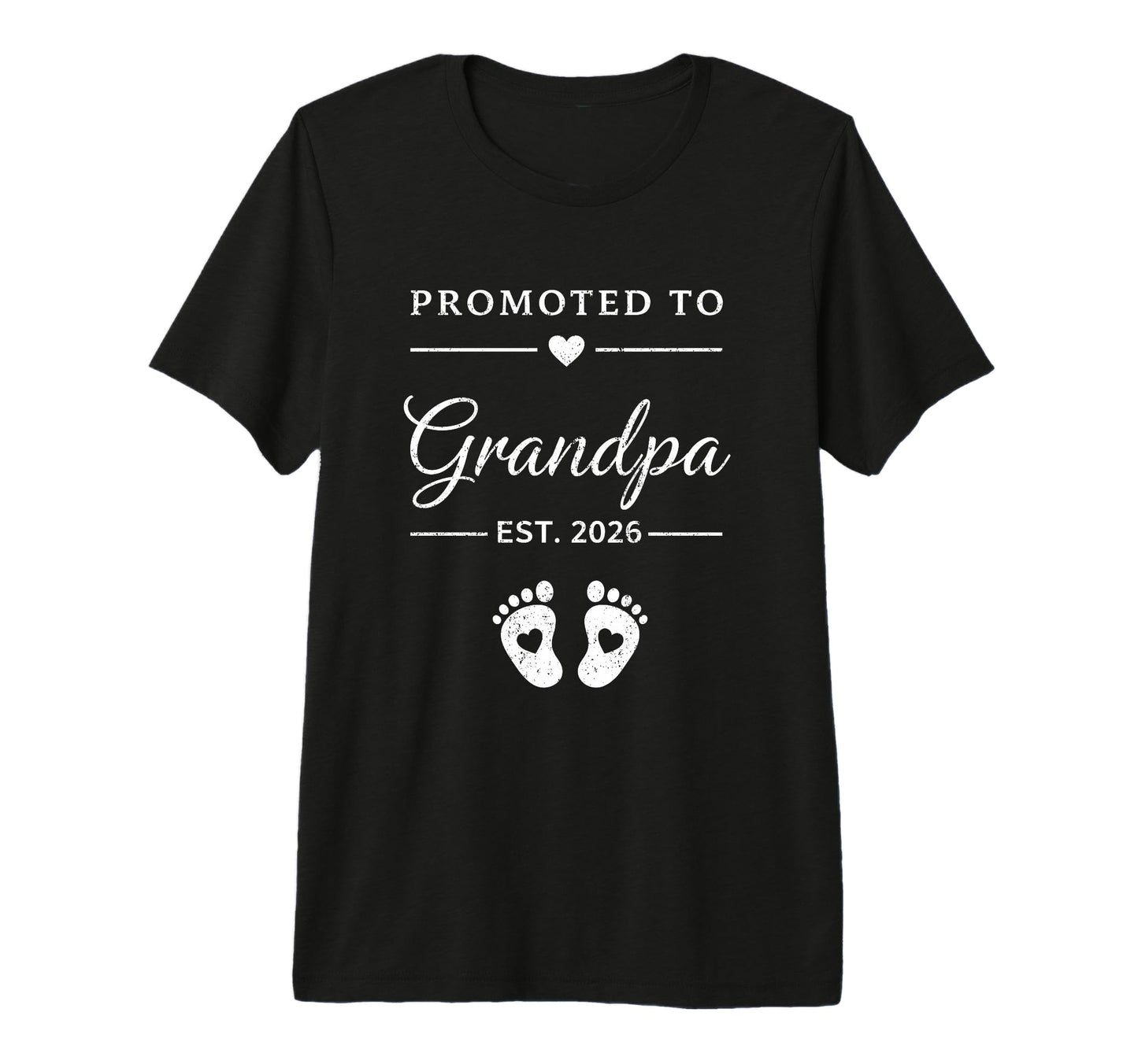 Promoted To Grandpa 2026 Pregnancy T-Shirt - Aesthetic Graphic for Adults - T-Shirt, Sweatshirt, Hoodie