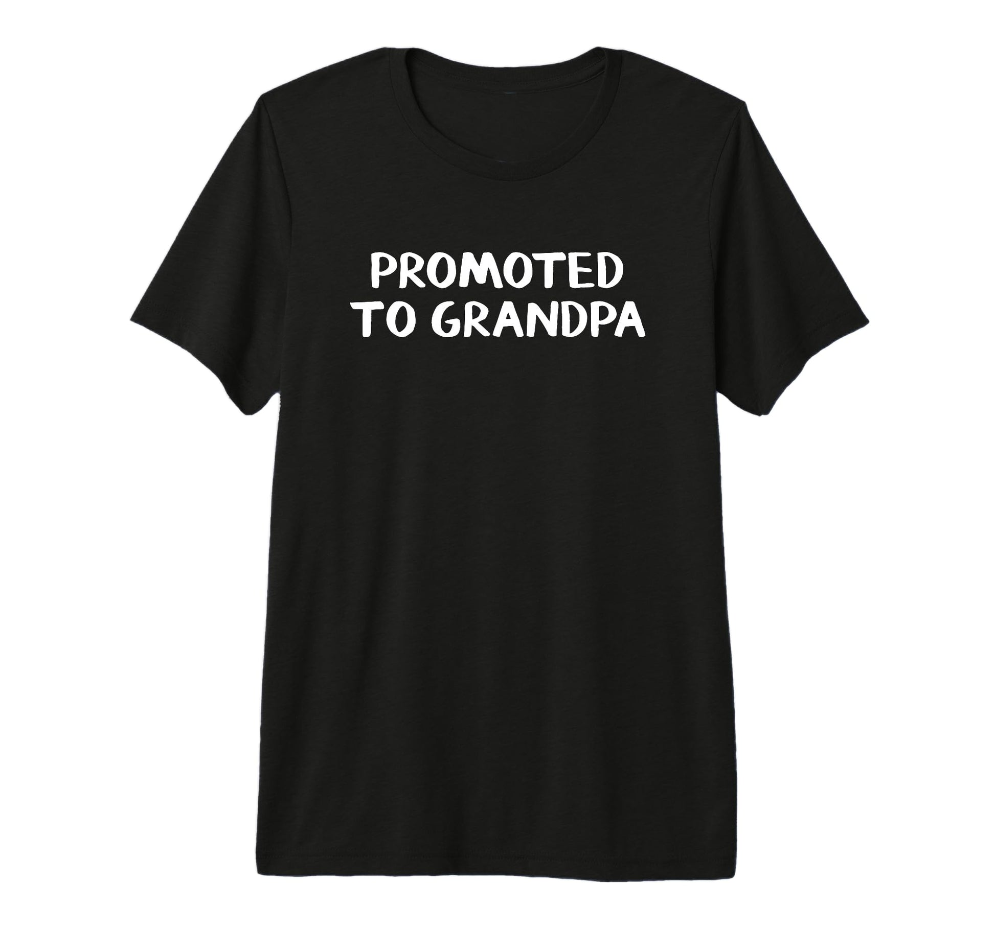 Promoted To Grandpa Tri Blend T-Shirt - Fun Novelty Design Unisex - T-Shirt, Sweatshirt, Hoodie