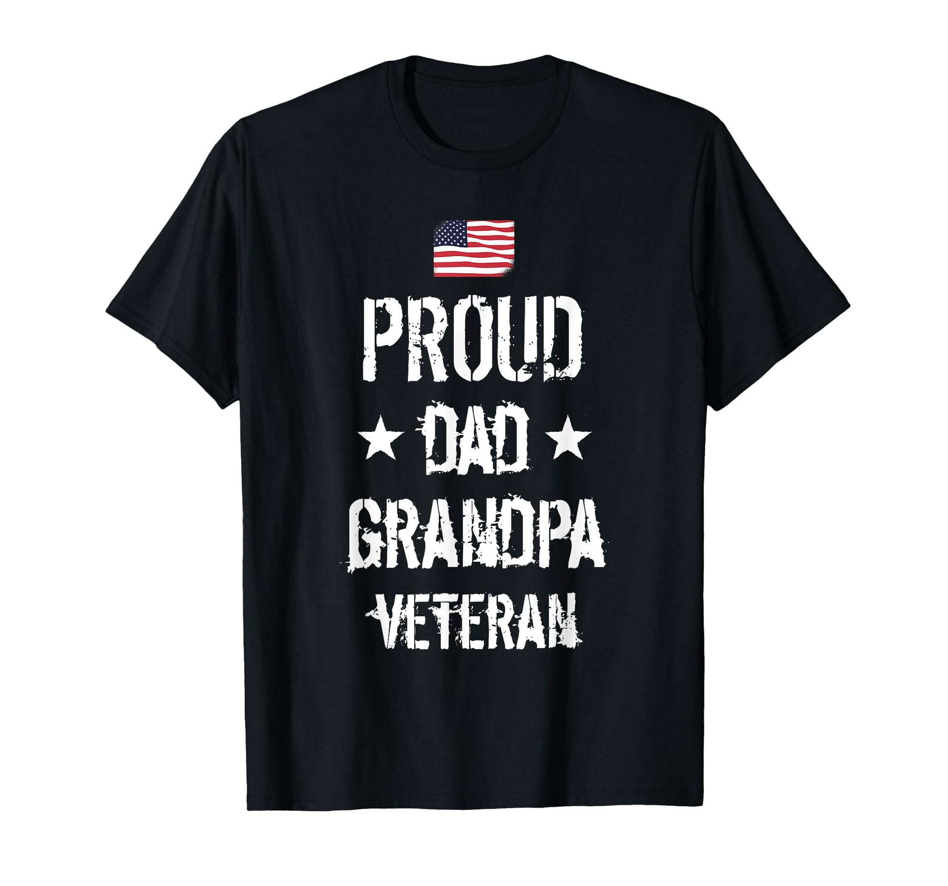 Us Flag Proud Military Grandpa Vet T-Shirt - Trendy Graphic Men Women - T-Shirt, Sweatshirt, Hoodie