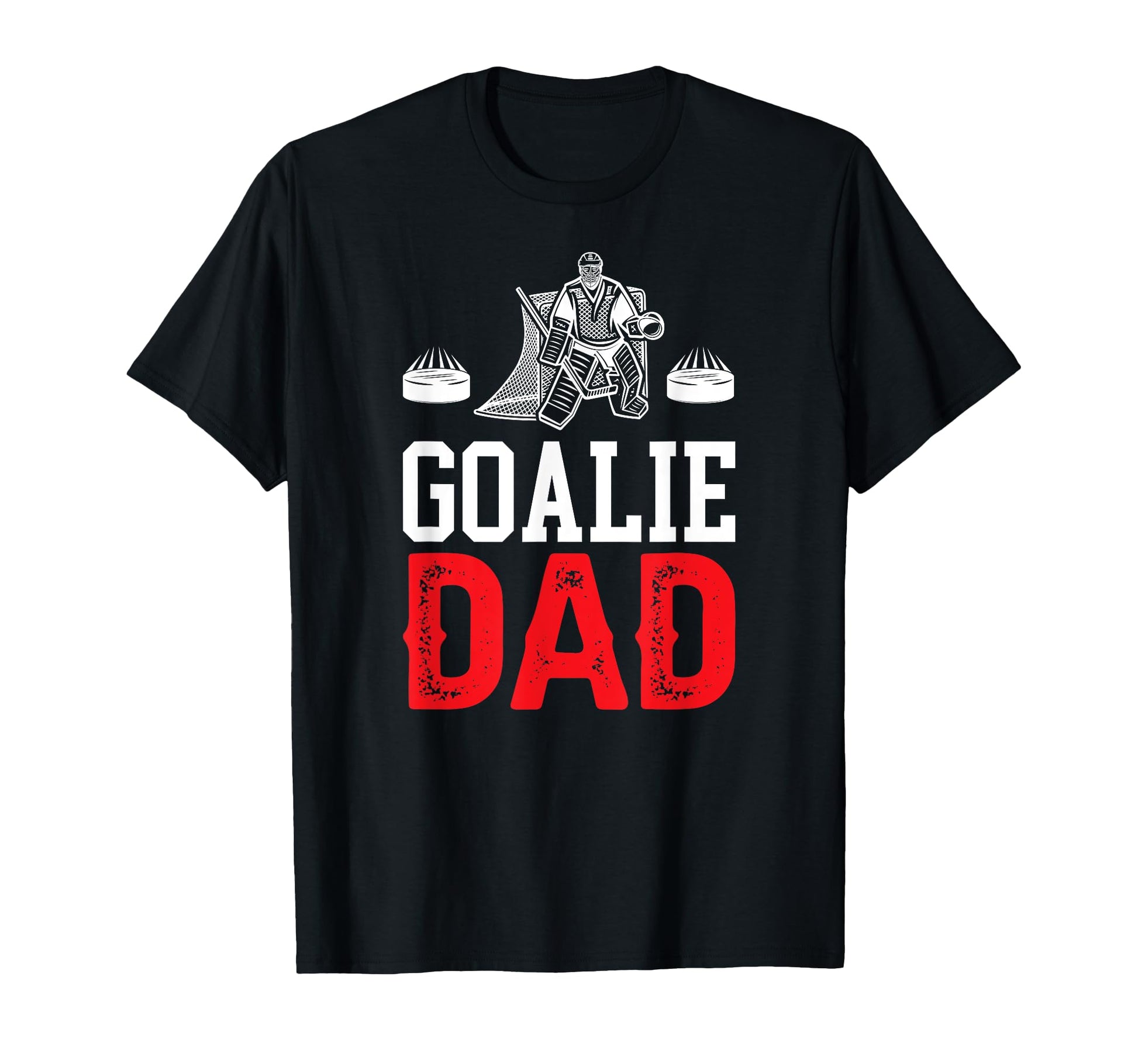 Ice Hockey Goalie Dad Ice Hockey T-Shirt - Trendy Graphic Unisex - T-Shirt, Sweatshirt, Hoodie