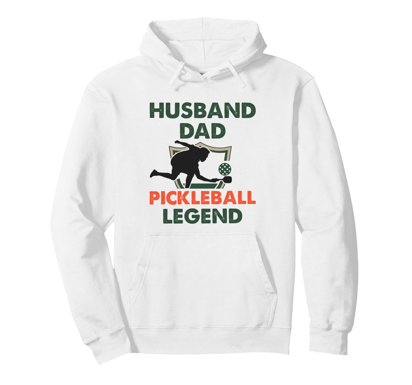 Husband Dad Pickleball Legend Pickleball Hoodie - Minimalist Print Unisex - T-Shirt, Sweatshirt, Hoodie