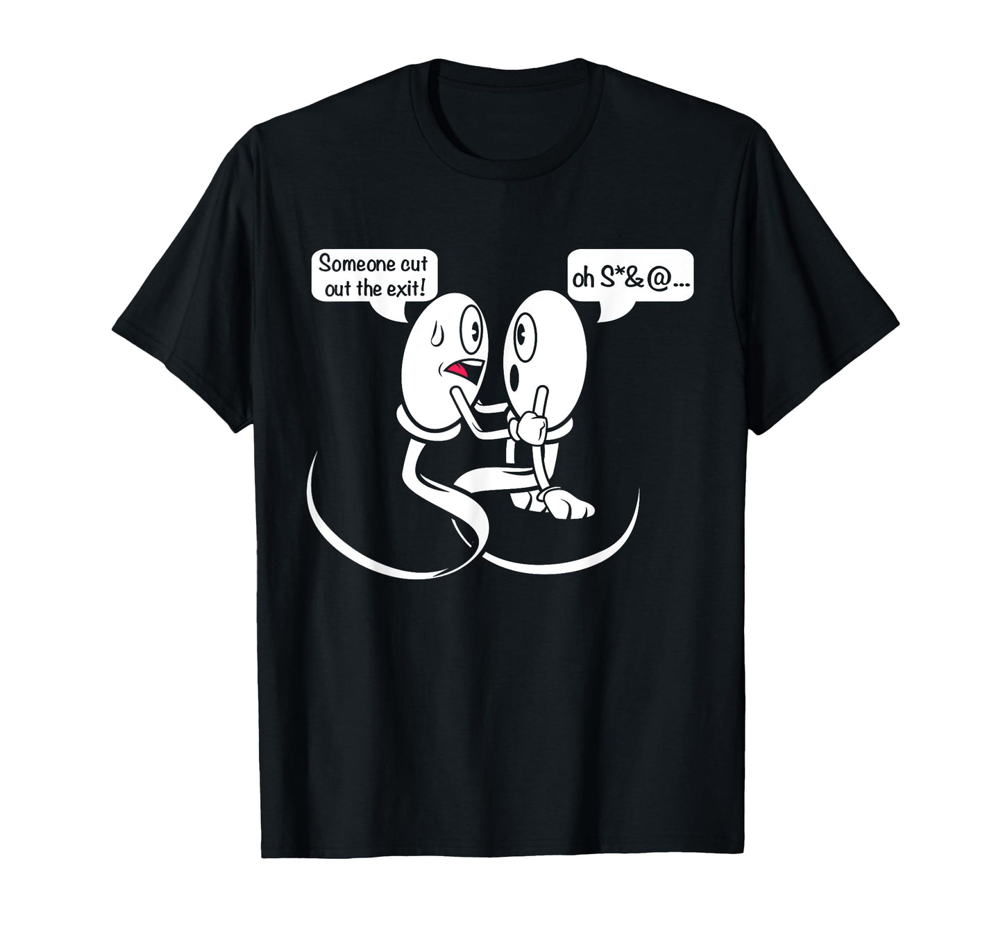 Vasectomy Funny Sperm Shooting T-Shirt - Minimalist Print for Adults - T-Shirt, Sweatshirt, Hoodie
