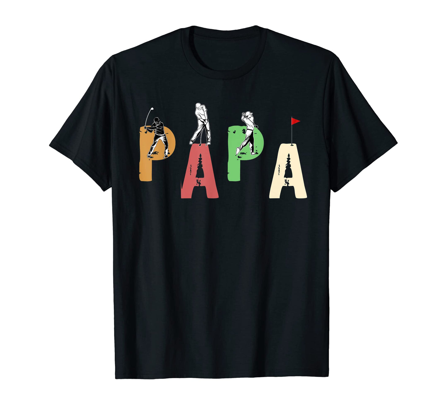 Funny Golf Dad Fathers Day Golfing Papa T-Shirt - Custom Art Print Unisex - T-Shirt, Sweatshirt, Hoodie