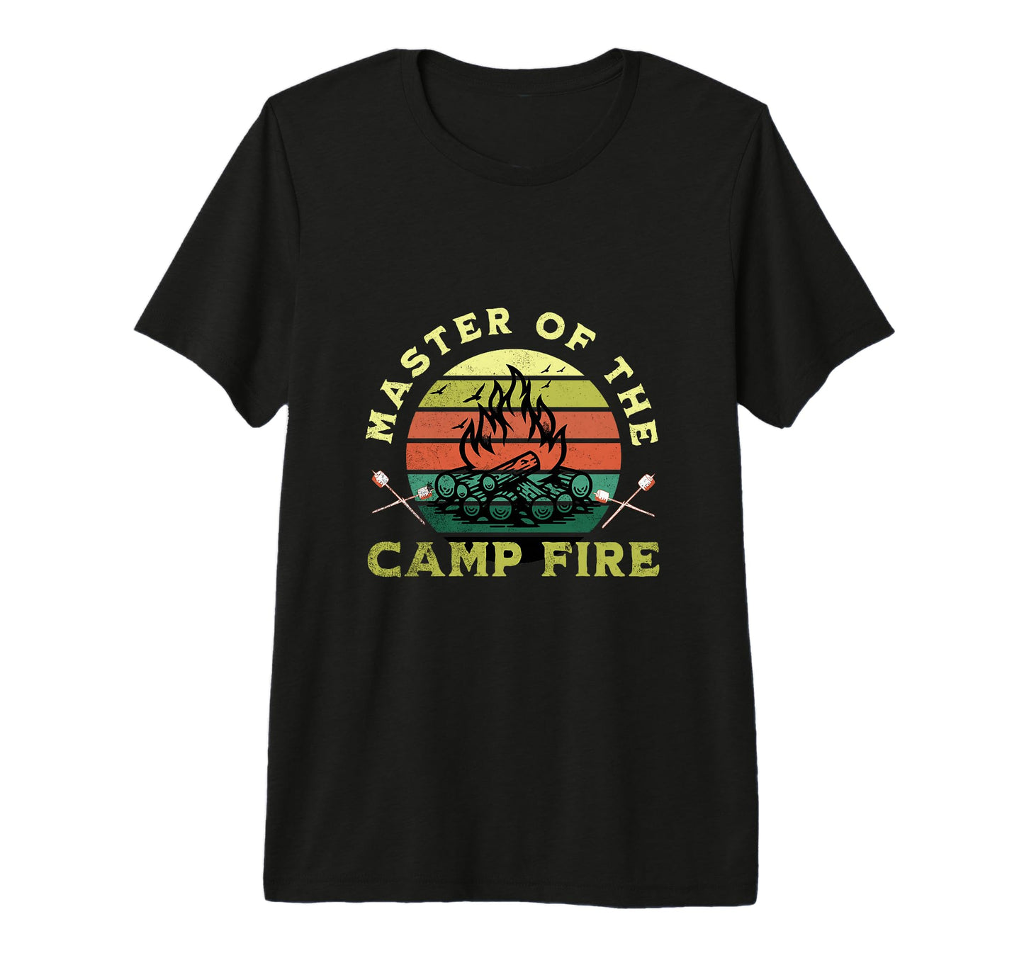 Master Campfire Funny Camping Dad T-Shirt - Custom Art Print Unisex - T-Shirt, Sweatshirt, Hoodie